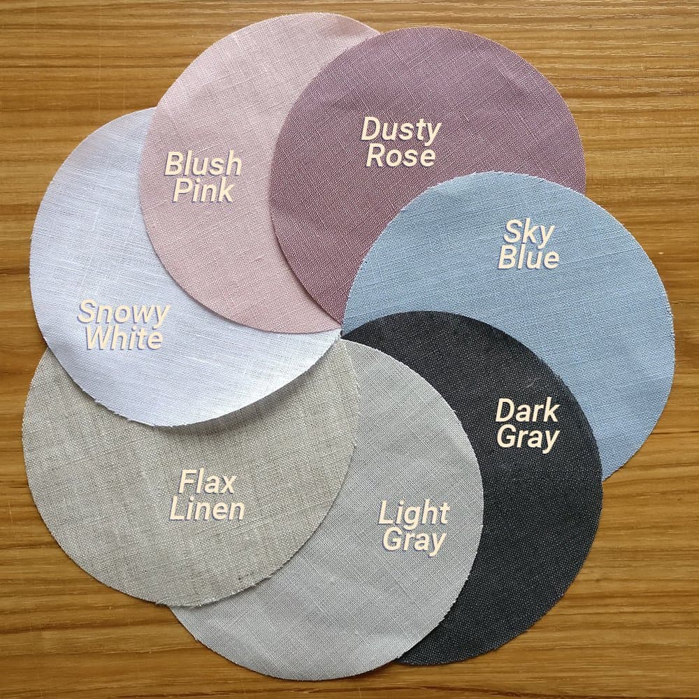 Single Organic Belgian Linen Stonewashed Fitted Sheet in Blush Pink, Queen