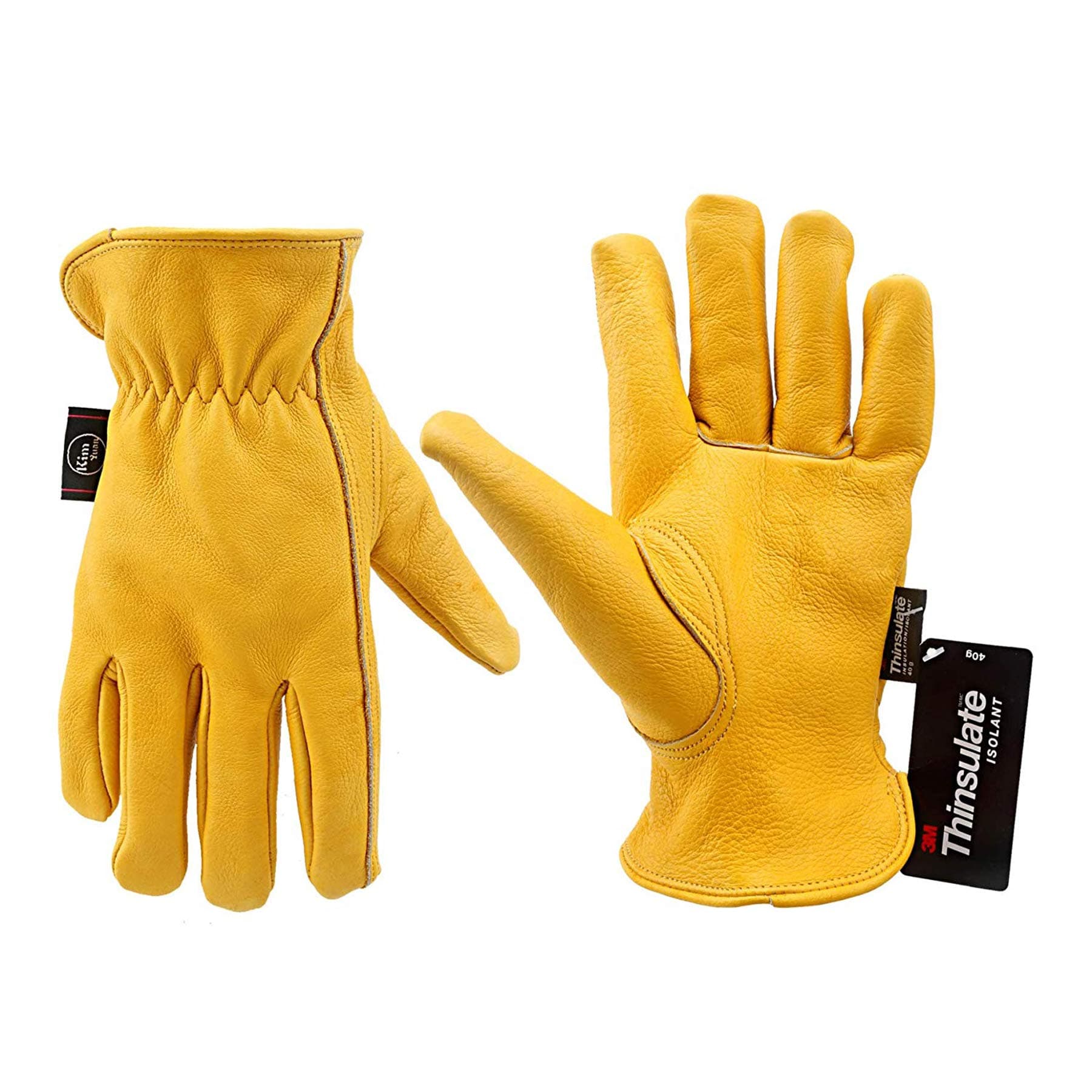 Winter Warm Work Gloves 3M Thinsulate Lining Perfect for Gardening/Cutting/Construction/Motorcycle, Men & Women XL 1 Pair