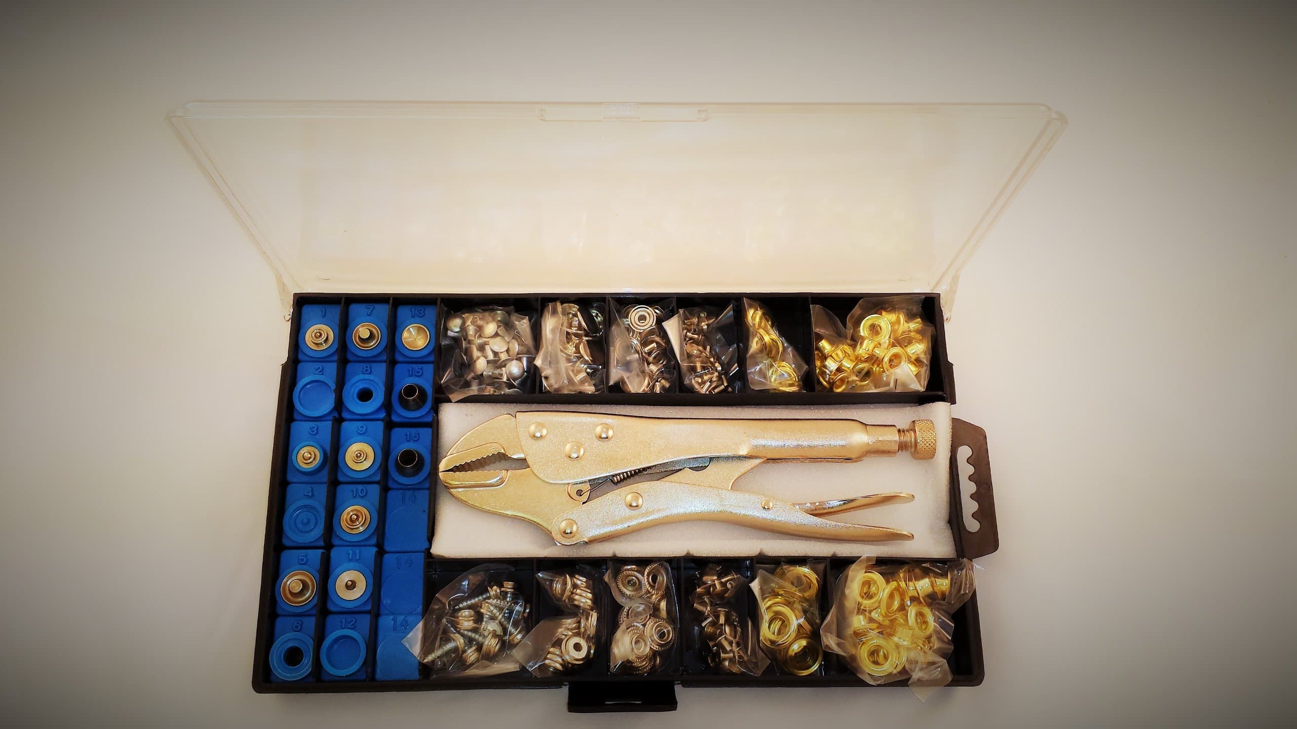 Tool Oasis Snap, Grommet,Rivet Tool Repair Kit for Tarps, Tents, Canvas & Boats