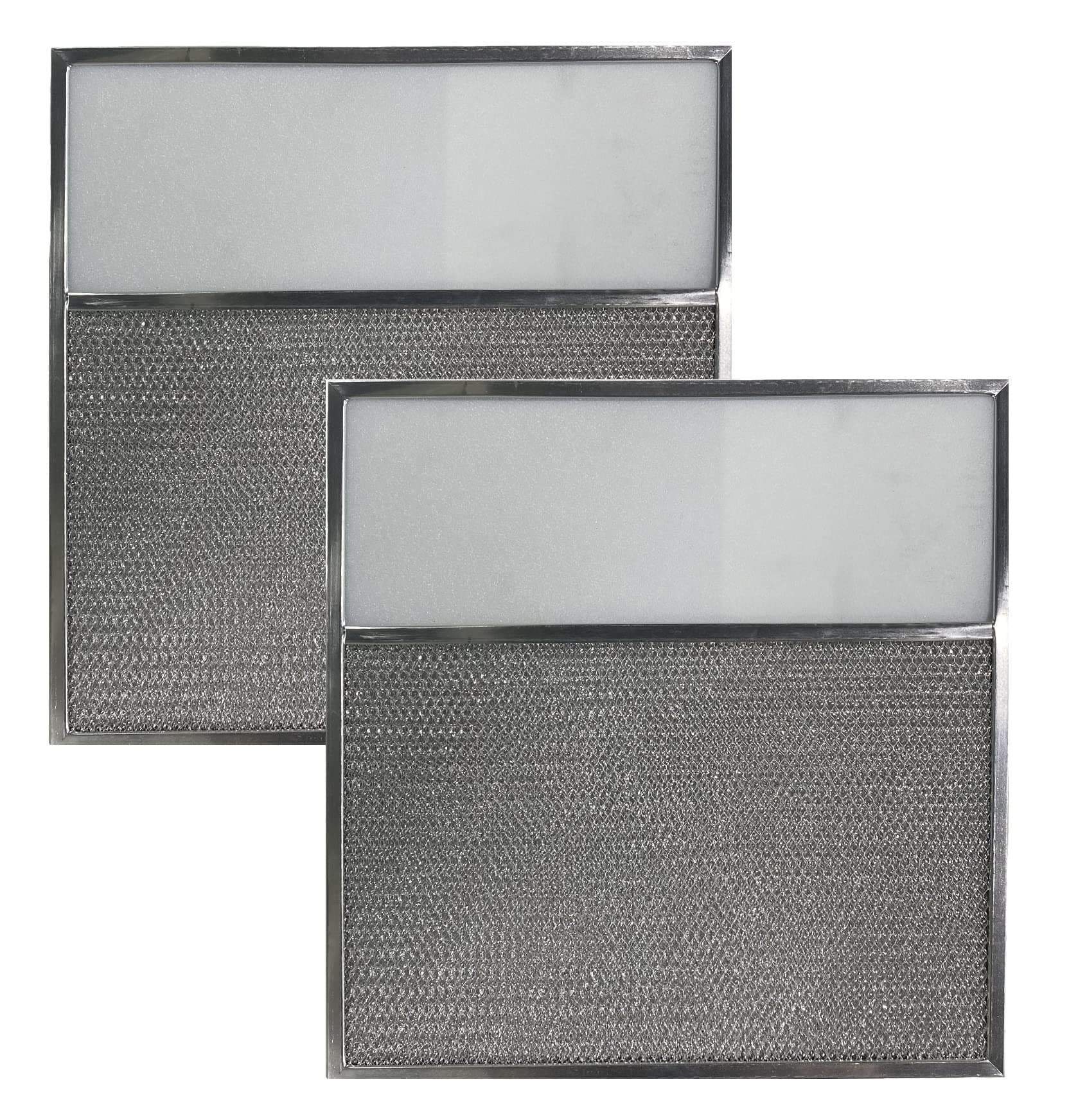 2-Pack Air Filter Factory 17 x 17-3/8 x 3/8 Inches Range Hood Aluminum Lens Grease Filters
