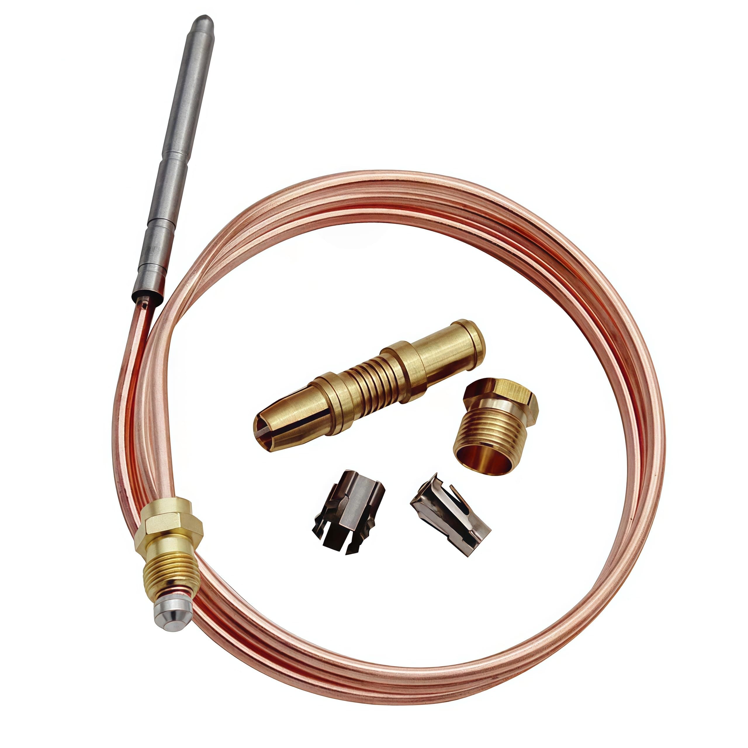 Thermocoupler for Robertshaw Thermostat Control Pilot Burner Assembly Replacement 1980-036 Snap Fit Universal Thermocouple (36")