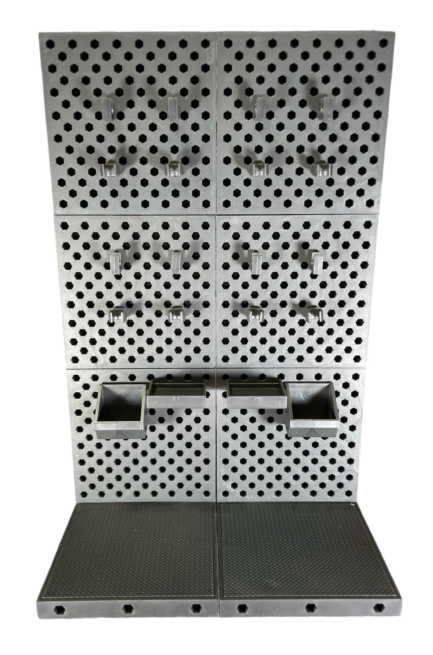 Super Action Stuff Ultimate Weapons and Accessory Modular Diorama Rack with Pegs and Clips for Action Figures in 1/12 1/10 1/18 Scale