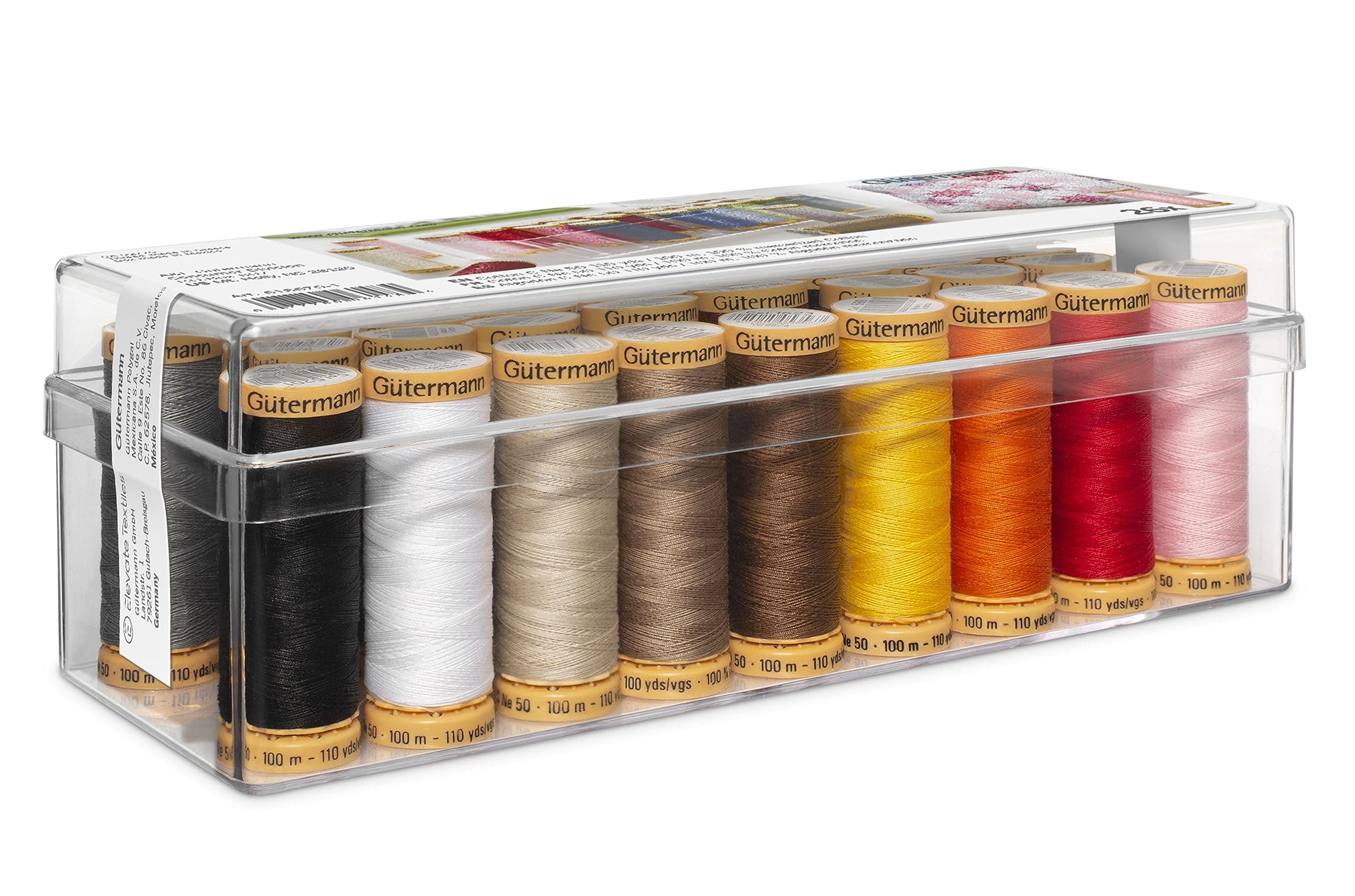 Gutermann Cotton Premium Thread Set (26 Spools, 618670)