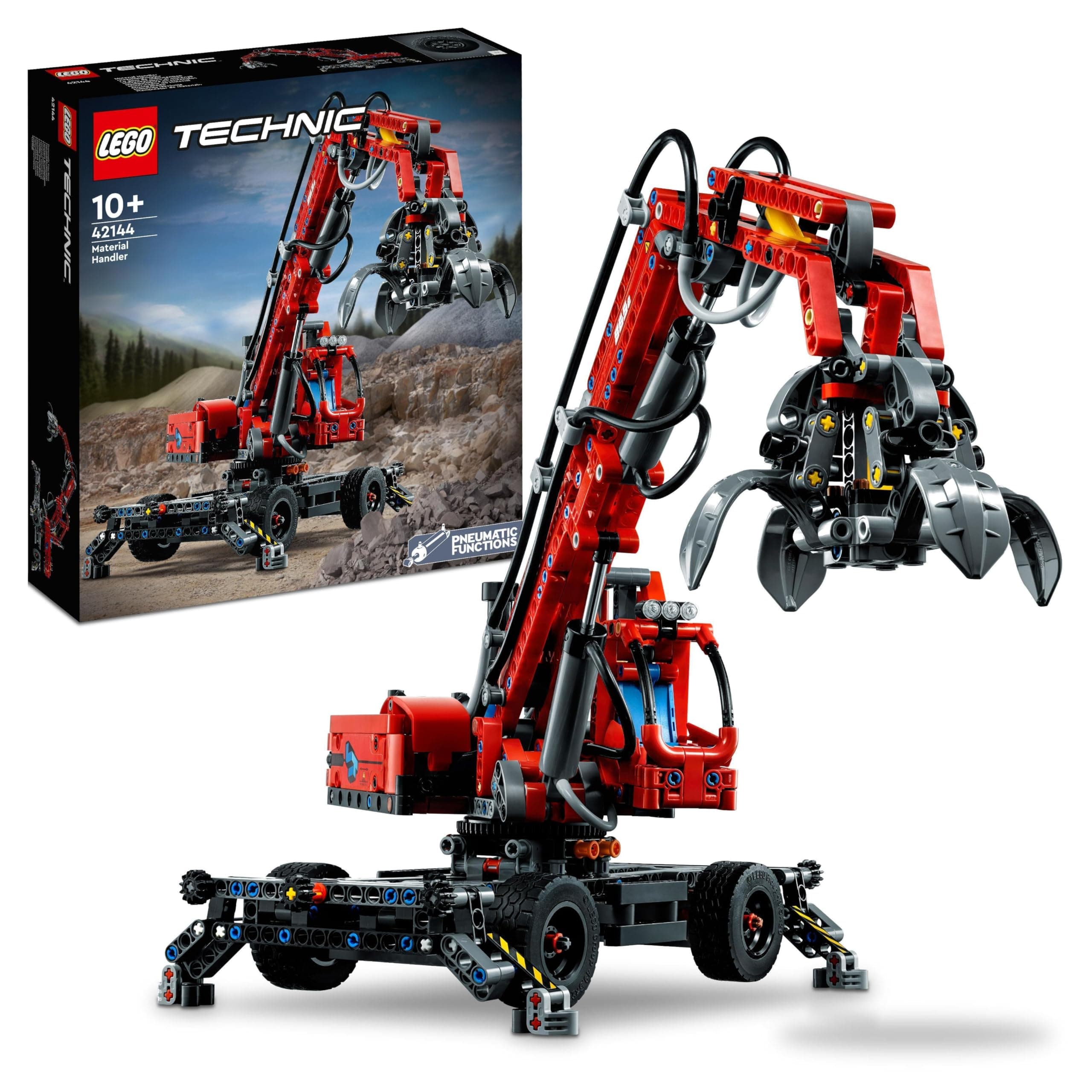 Technic Material H&ler 42144 Crane Model Building Kit (835 Pcs),Multicolor