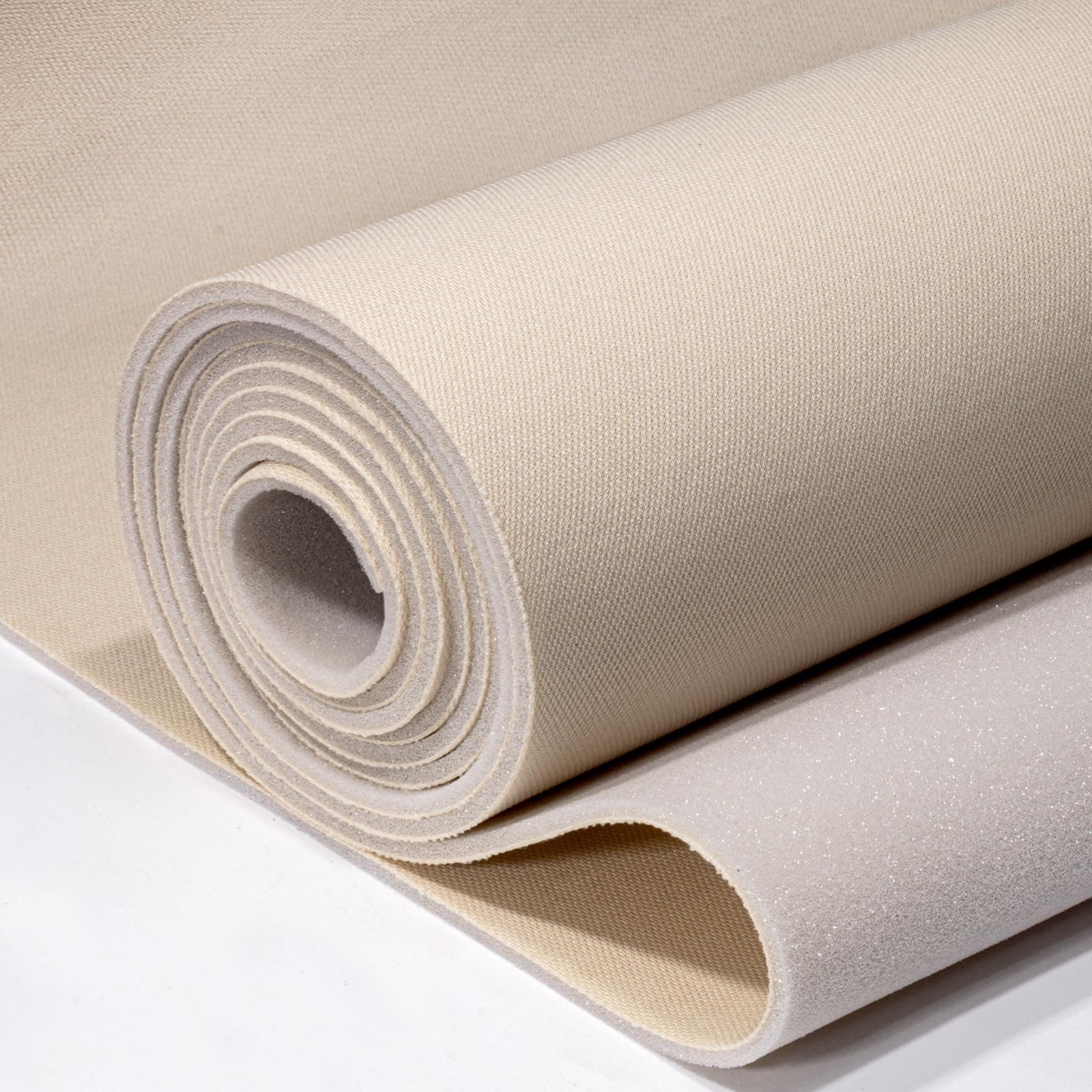 Auto Headliner Fabric 96" L × 60" W Mesh Type with Foam Backing - Tube Packaging - Beige Interior Replacement Material for Car/Truck/SUV/RV Roof - Home Repair/DIY Headliner Material