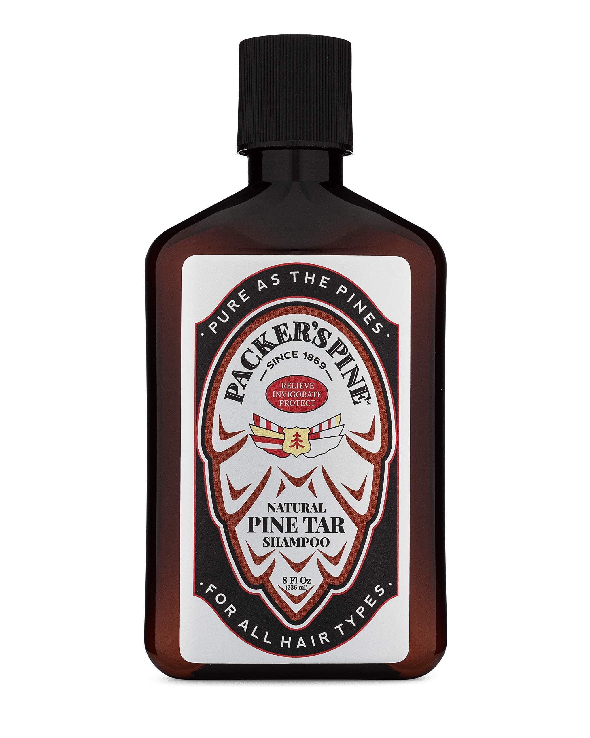 Packer's Pine Tar Shampoo | USA Made With All Natural Active Ingredients | Shampoo for Dry and Itchy Scalp With Soothing Benefits & Invigorating Refreshment | Paraben and Sulfate Free | USA Made