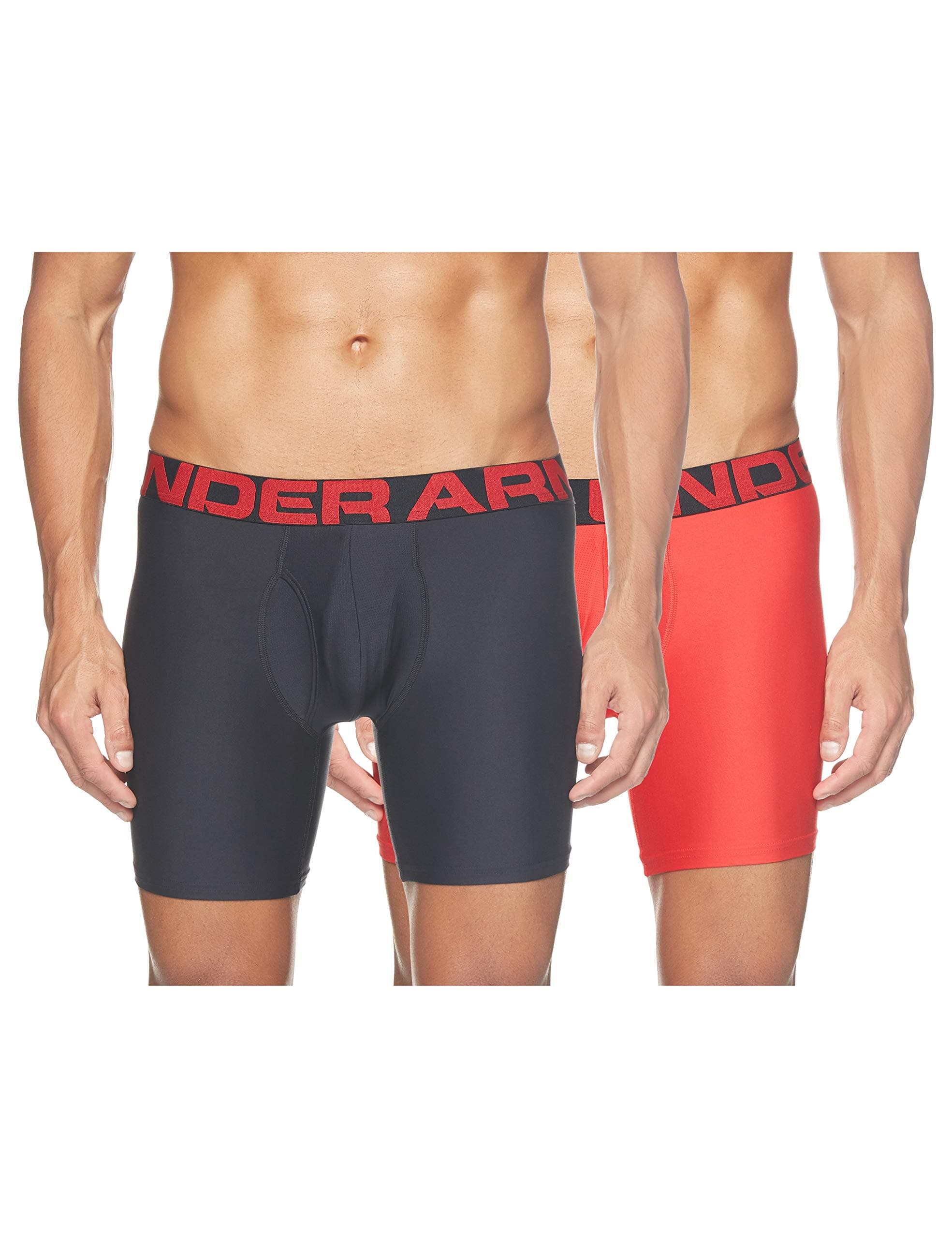 Under Armourmens Tech 6in 2 Pack Boxer Shorts
