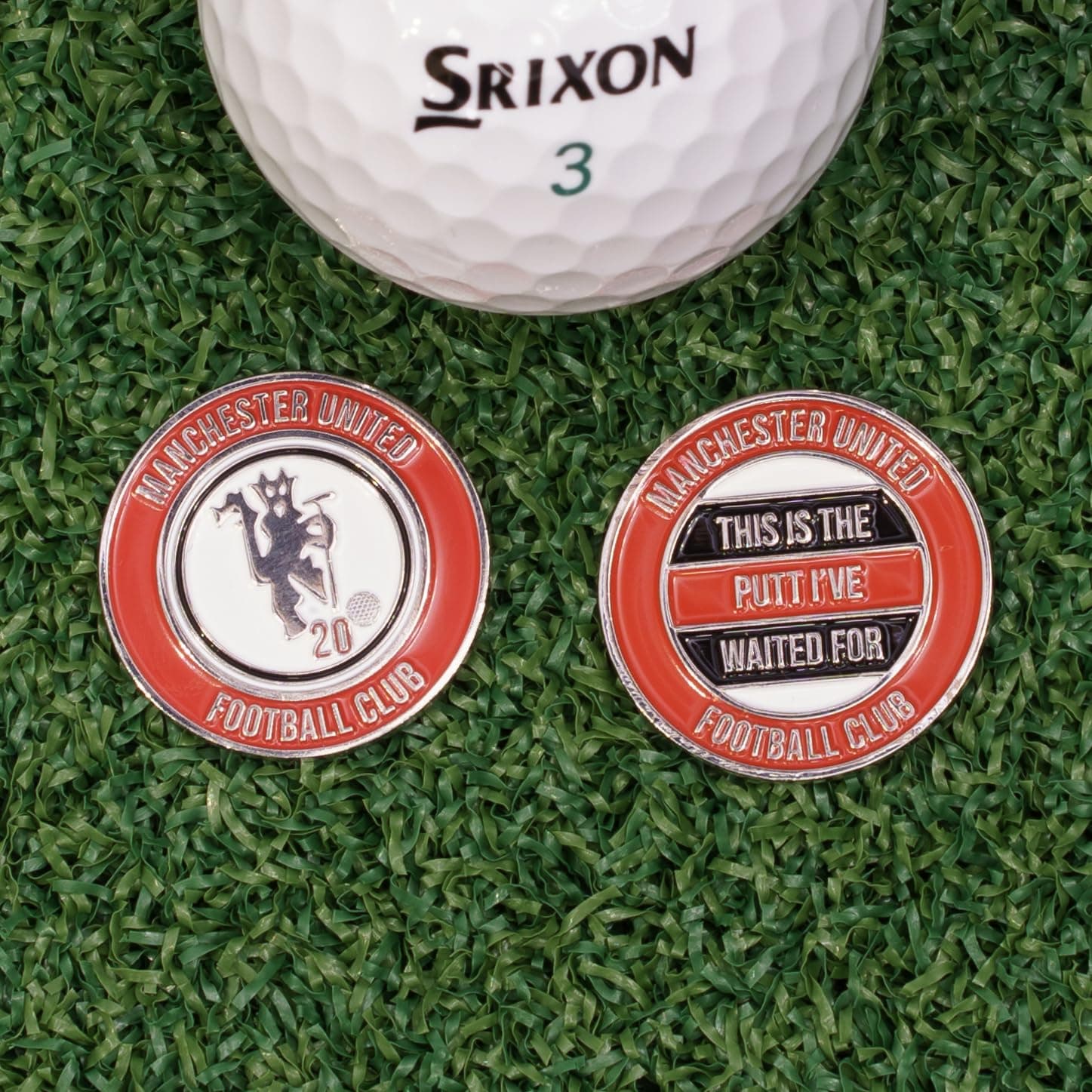 Man Utd Metal Golf Ball Marker