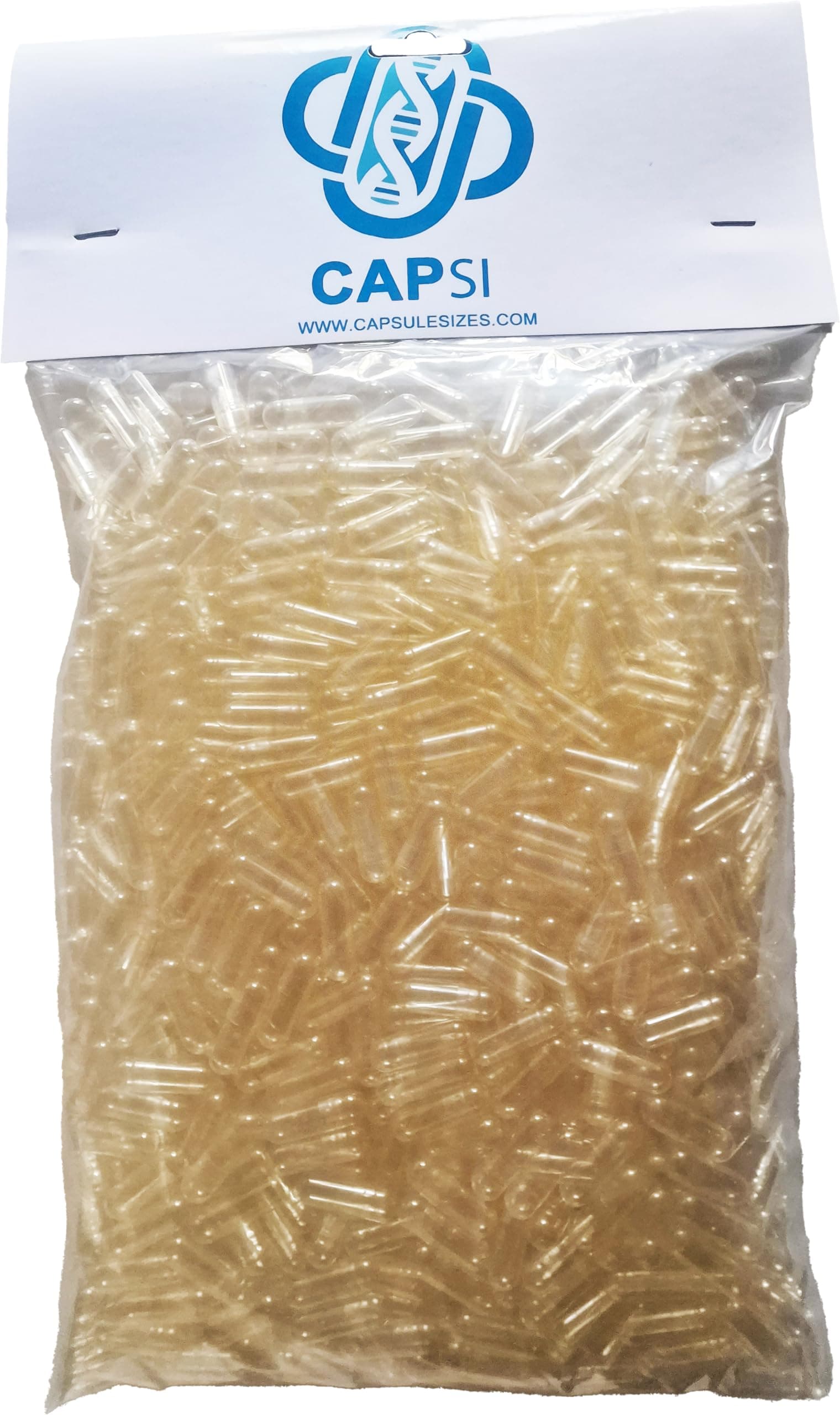 Empty Gelatin Capsules Size 00 – 1000 Count – Clear, High-Capacity (~750 mg) – Halal & Kosher Certified – Fits All size 00 Filling Machines