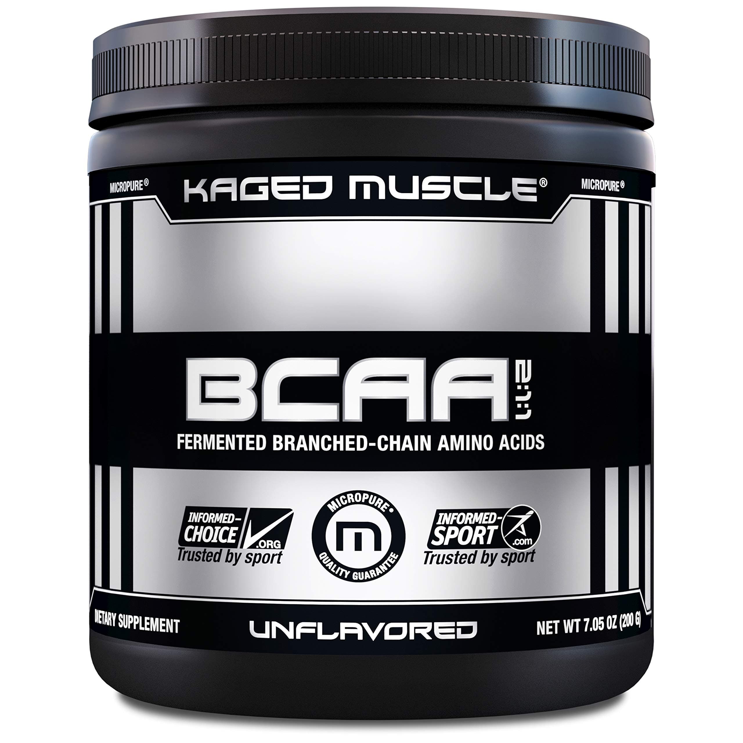 Kaged Muscle BCAA Powder, Unflavored, 200 Gram