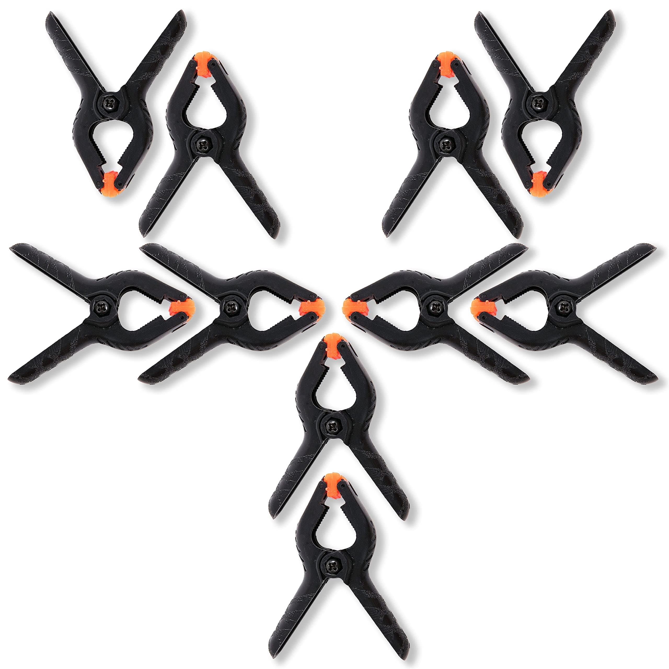 10 PCS Photography Backdrop Support Spring Clamp 4.3"/11cm for Background Muslin, Canvas, Paper, Chromakey Screen, Heavy Duty Clip, Photo Studio, Backdrops Backgrounds Woodworking