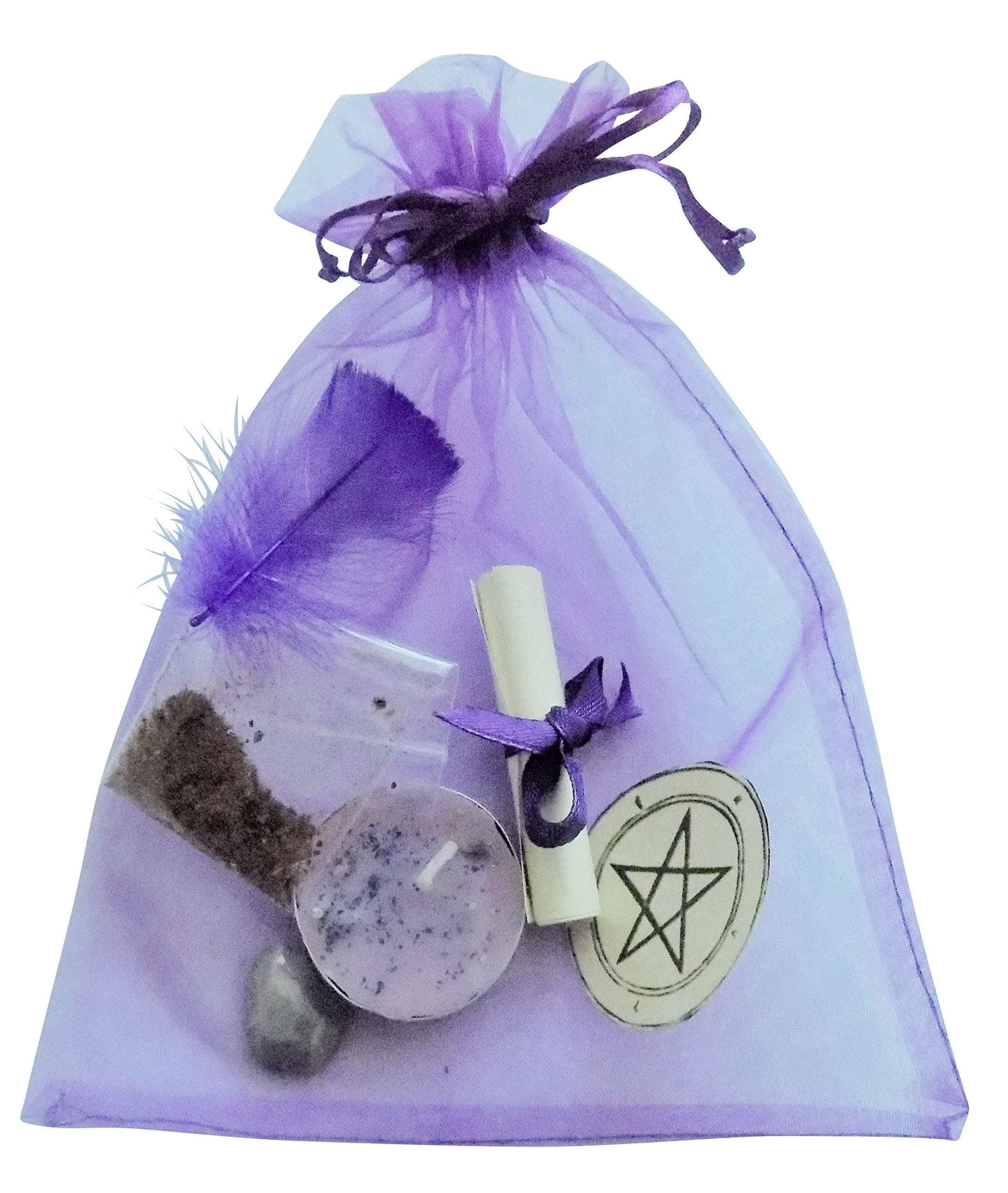 Ease Anxiety Spell Kit Ritual Magic Witchcraft Wicca Pagan Handmade Candle