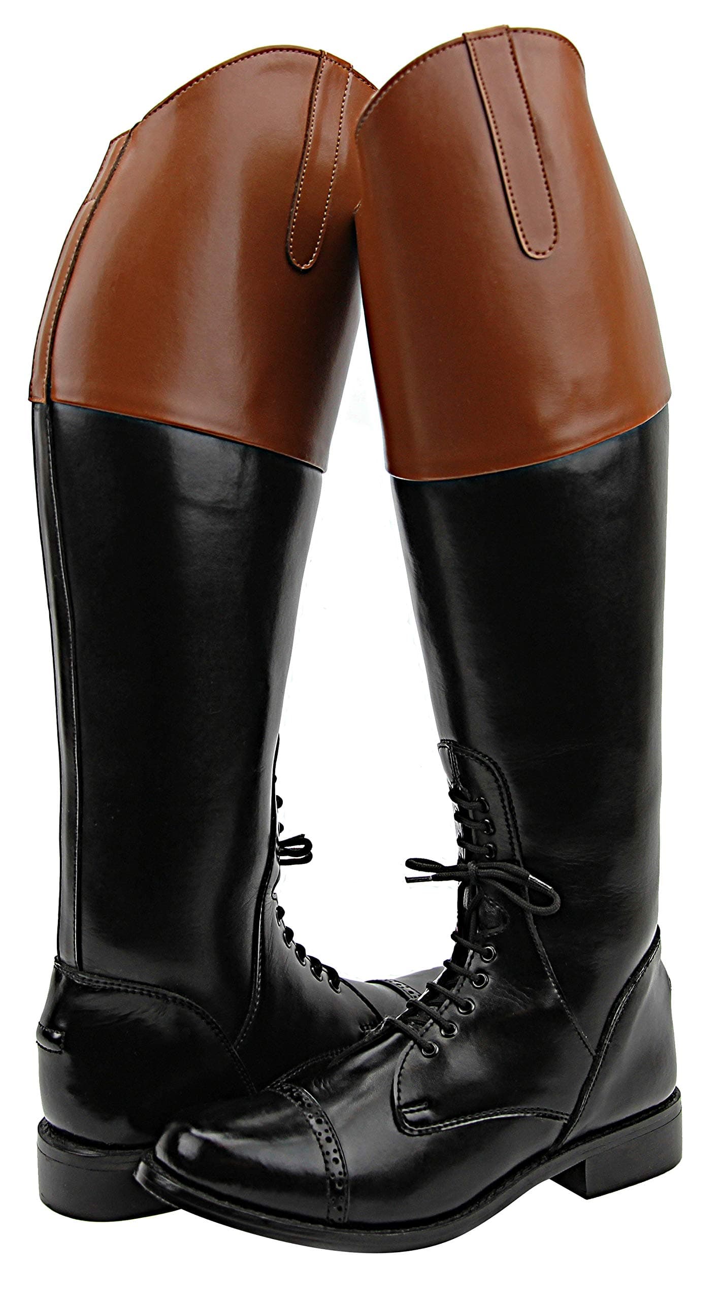 Royal Mens Man Pull On Field Fox Hunt Hunting Boots Without Back Zipper Tan Top