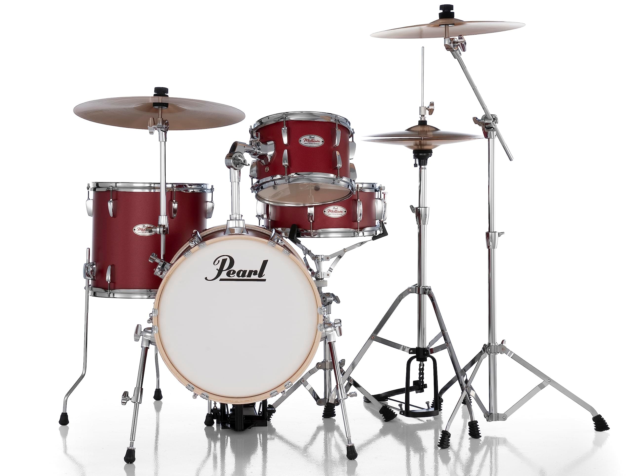 Pearl Midtown 4-Pc. Complete with Hardware, Matte Red, (MT564/C747)