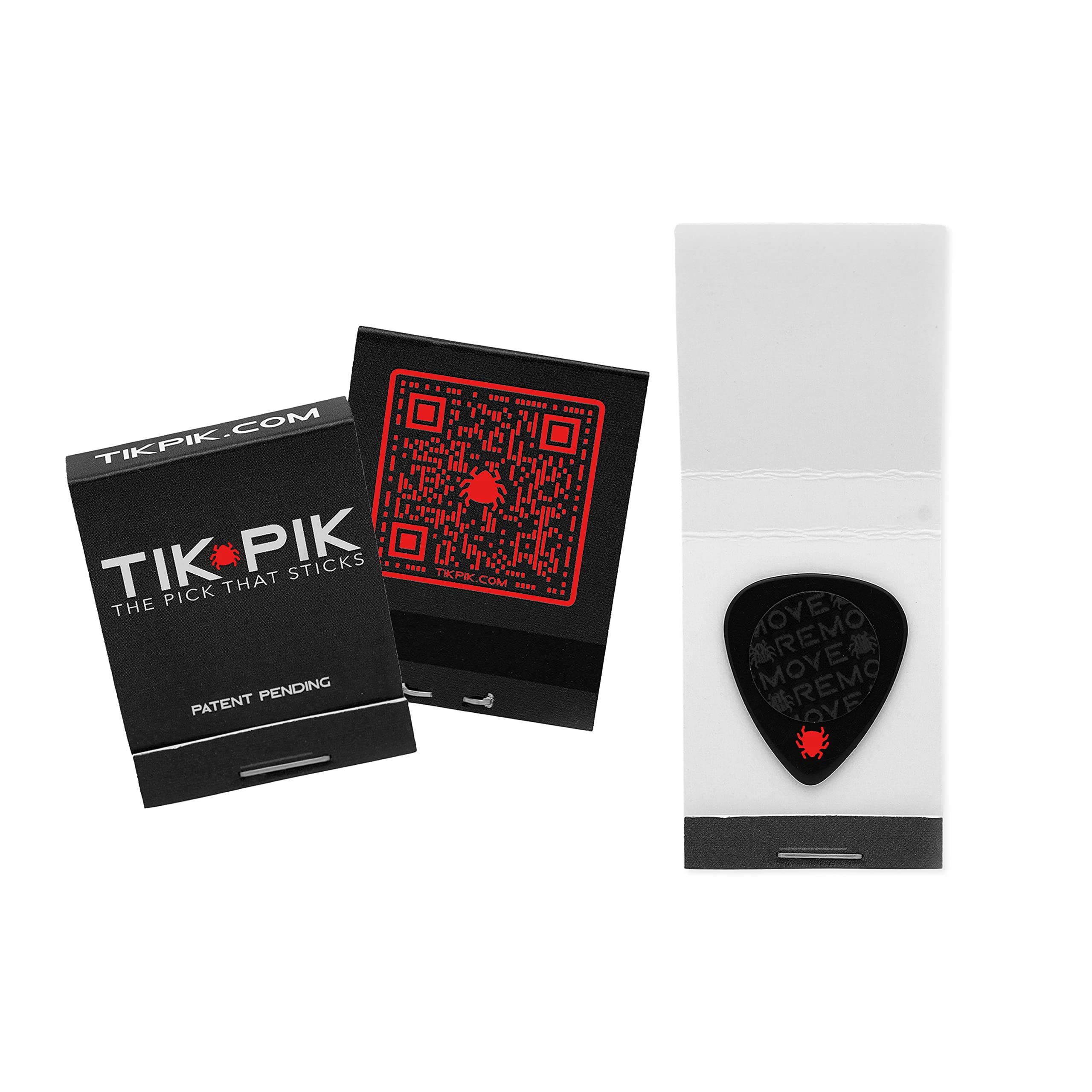 - TIK PIK 3-Pack Celluloid Picks | As Seen On Shark Tank | Medium 0.71mm, Black 3-Pack