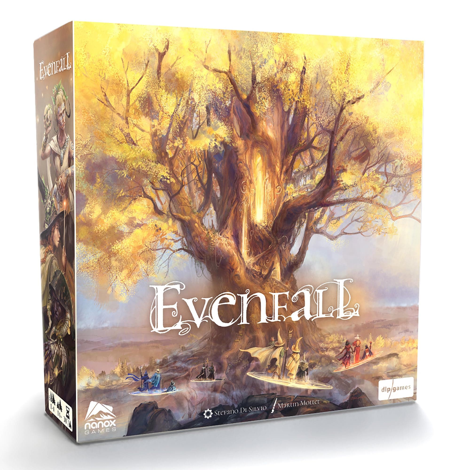 DLP Games: Evenfall - Strategy Board Game, Engine-Builder Card Game, Boundaries of Reality & Supernatural Dissolve, Ages 14+, 1-4 Players, 60+ Minutes