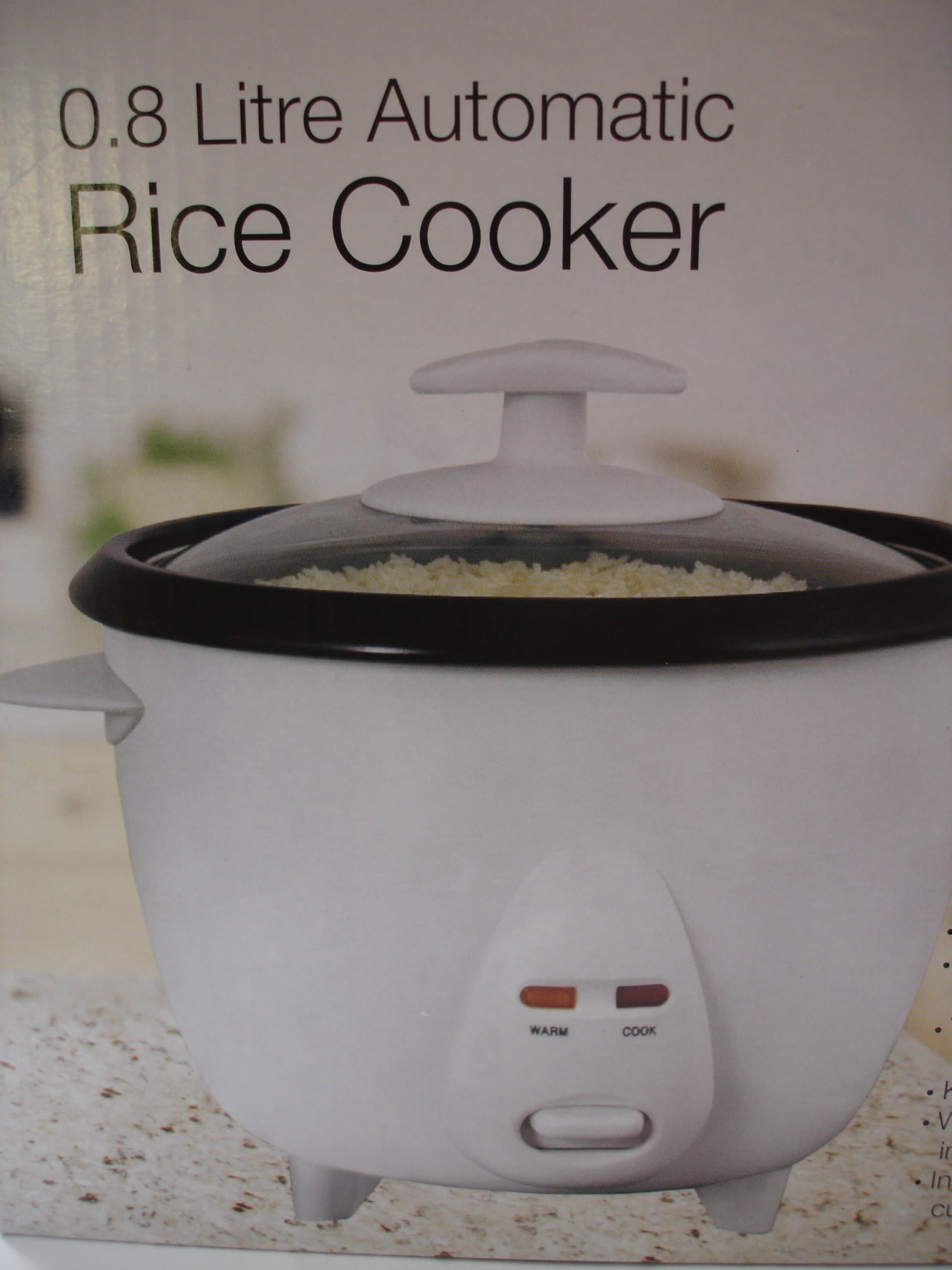 ElpineAUTOMATIC RICE COOKER 0.8L NON STICK WITH MEASURING CUP
