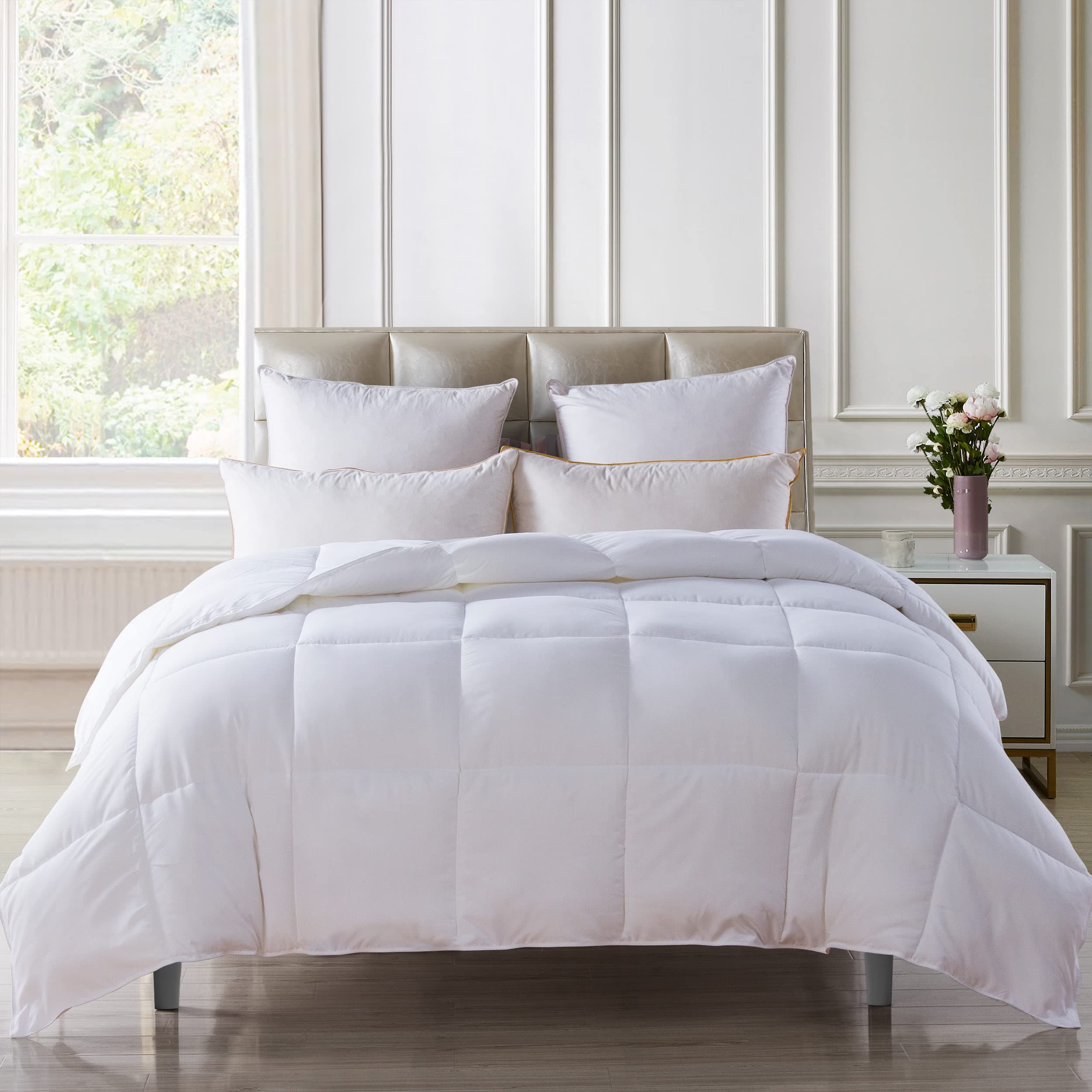 Queen Down Alternative Comforter Duvet Insert All Seasons Ultra Plush Microfiber Fill Goose Down Alternative Comforter Machine Washable