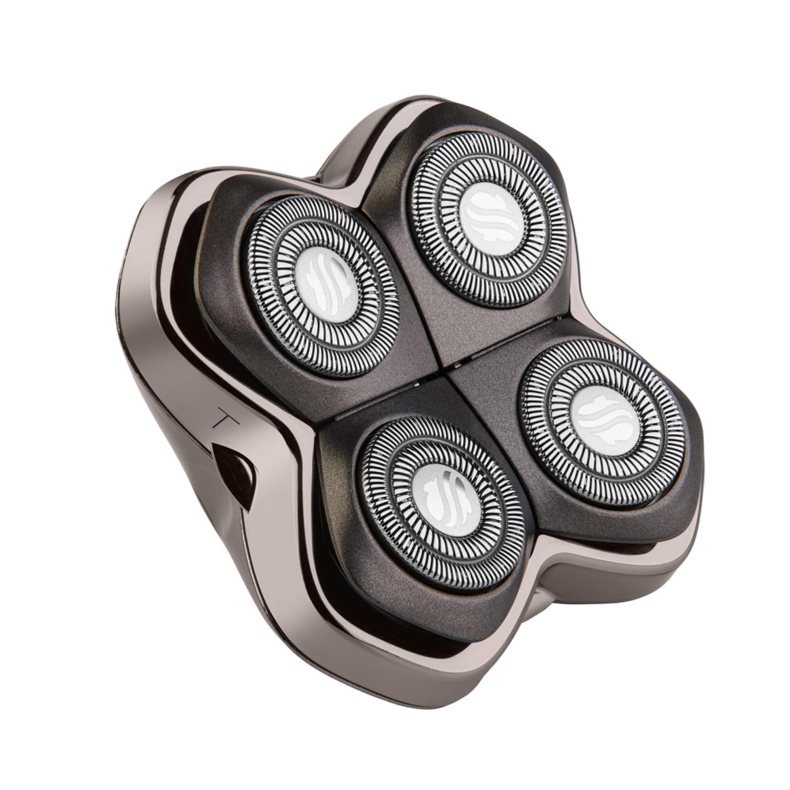 Skull Shaver Forte PRO 4 Head Replacement Blade - Shaver Blade for Wet & Dry Shaving - Rotary Heads Design - Japanese Stainless Steel - Compatible with Pitbull, Palm & Butterfly Kiss Shavers