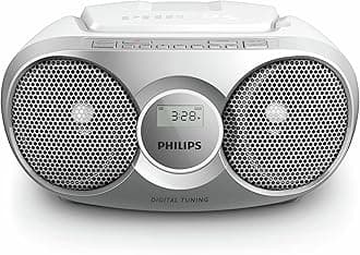 portable CD player/digital FM, dynamic bass boost, audio input/radio CD Philips AZ215B/12, AZ215S/12, silver