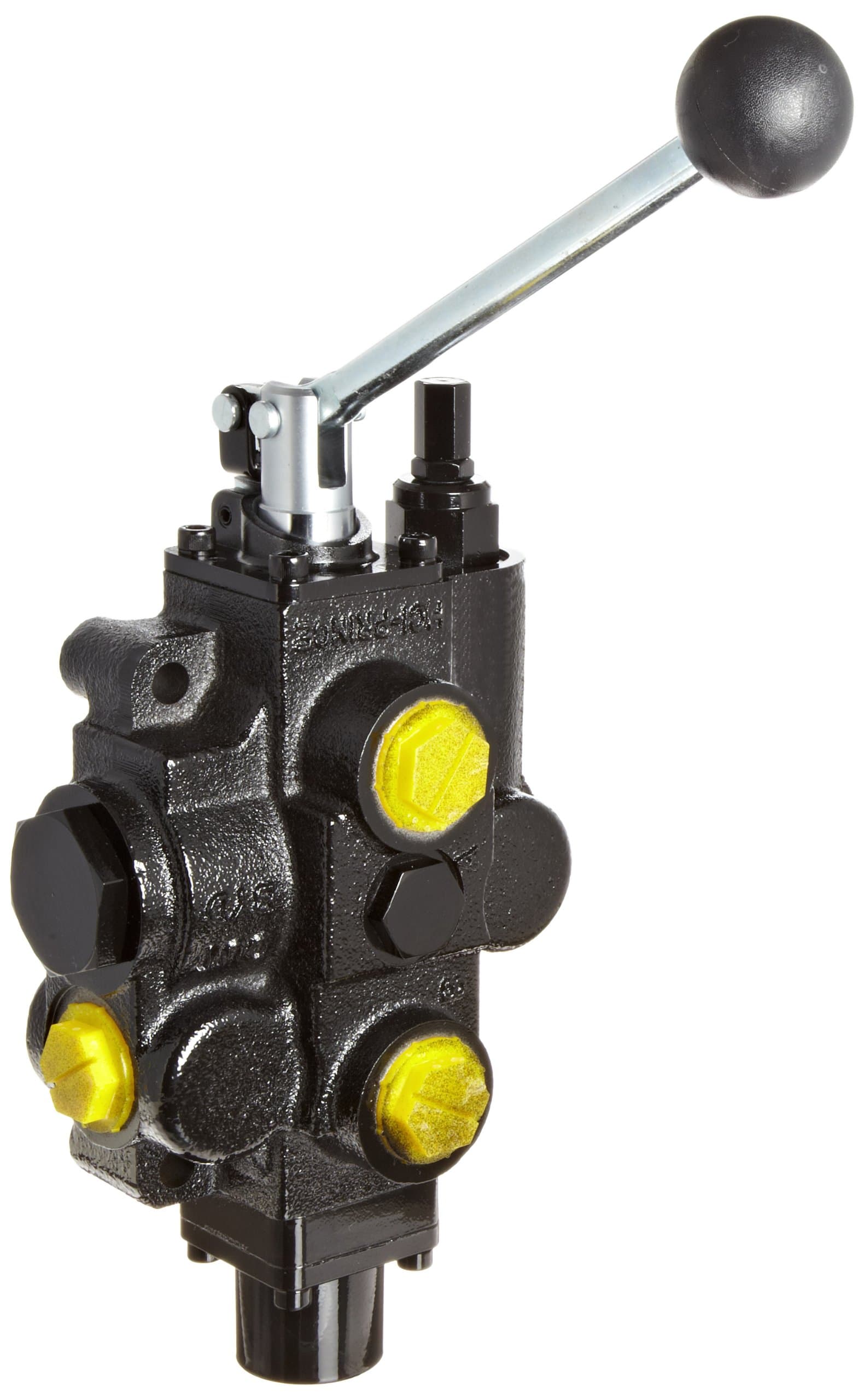 Prince RD515EB5A4B1 Directional Control Valve, Monoblock, Cast Iron, 1 Spool, 4 Ways, 3 Positions, Open Center, Motor Spool, 3 Position Detent, Lever Handle, 3000 psi, 30 gpm, In/Out: #12 SAE, Work #12 SAE