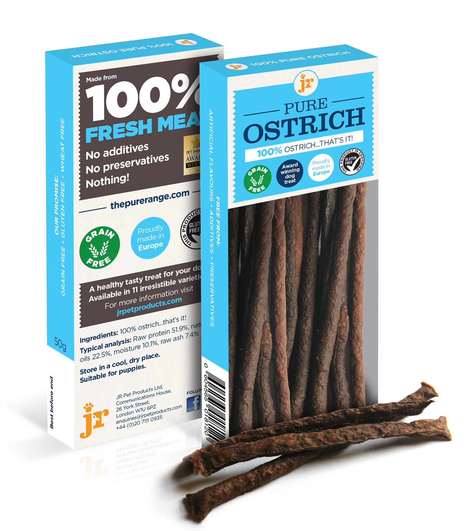Jr Pure Ostrich Sticks 50G