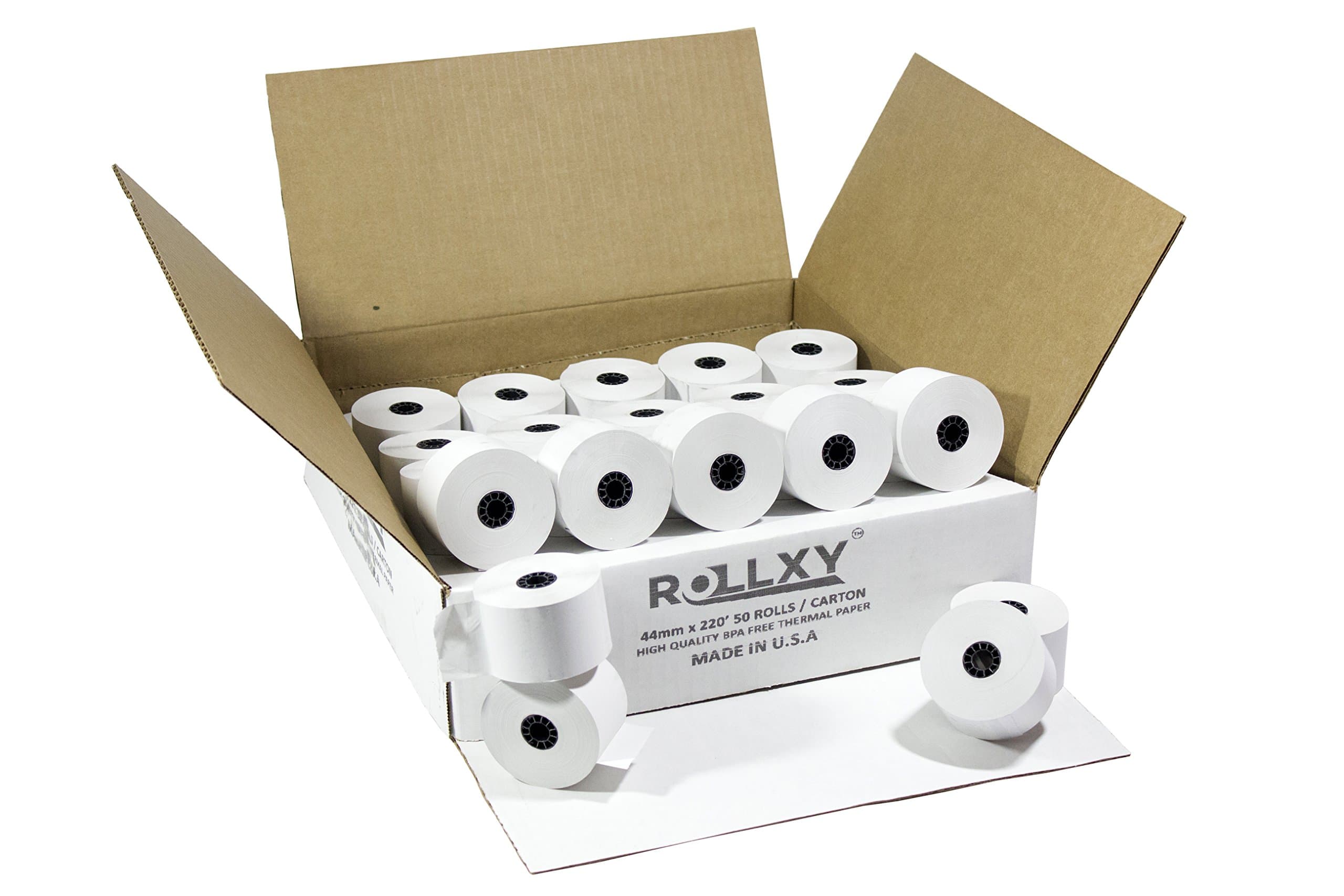 50 Rolls - 44mm x 220' Thermal Paper (Sharp XE-A401)