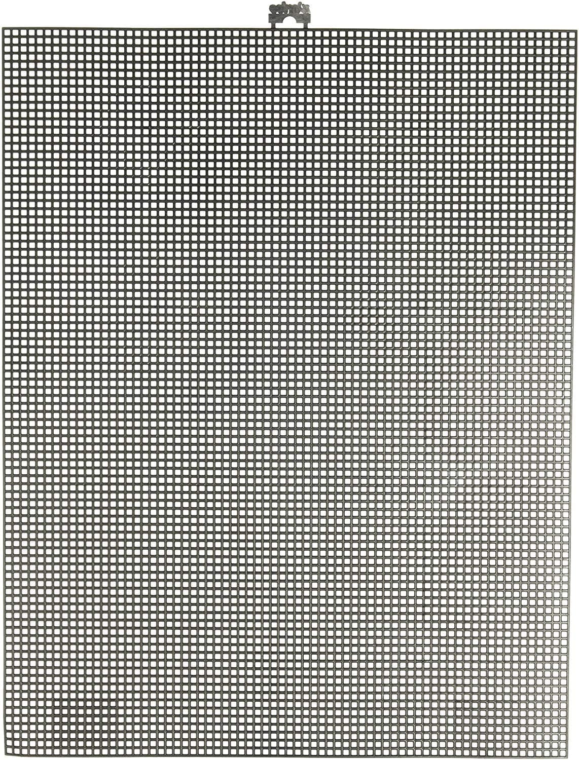 Darice 7 Mesh Black Plastic Canvas – Create a Variety of Fun Plastic Canvas Crafts Including Bookmarks, Picture Frames, Pins and More – 1 Sheet, 7 Holes Per Inch, 10.5”x13.5” Per Sheet