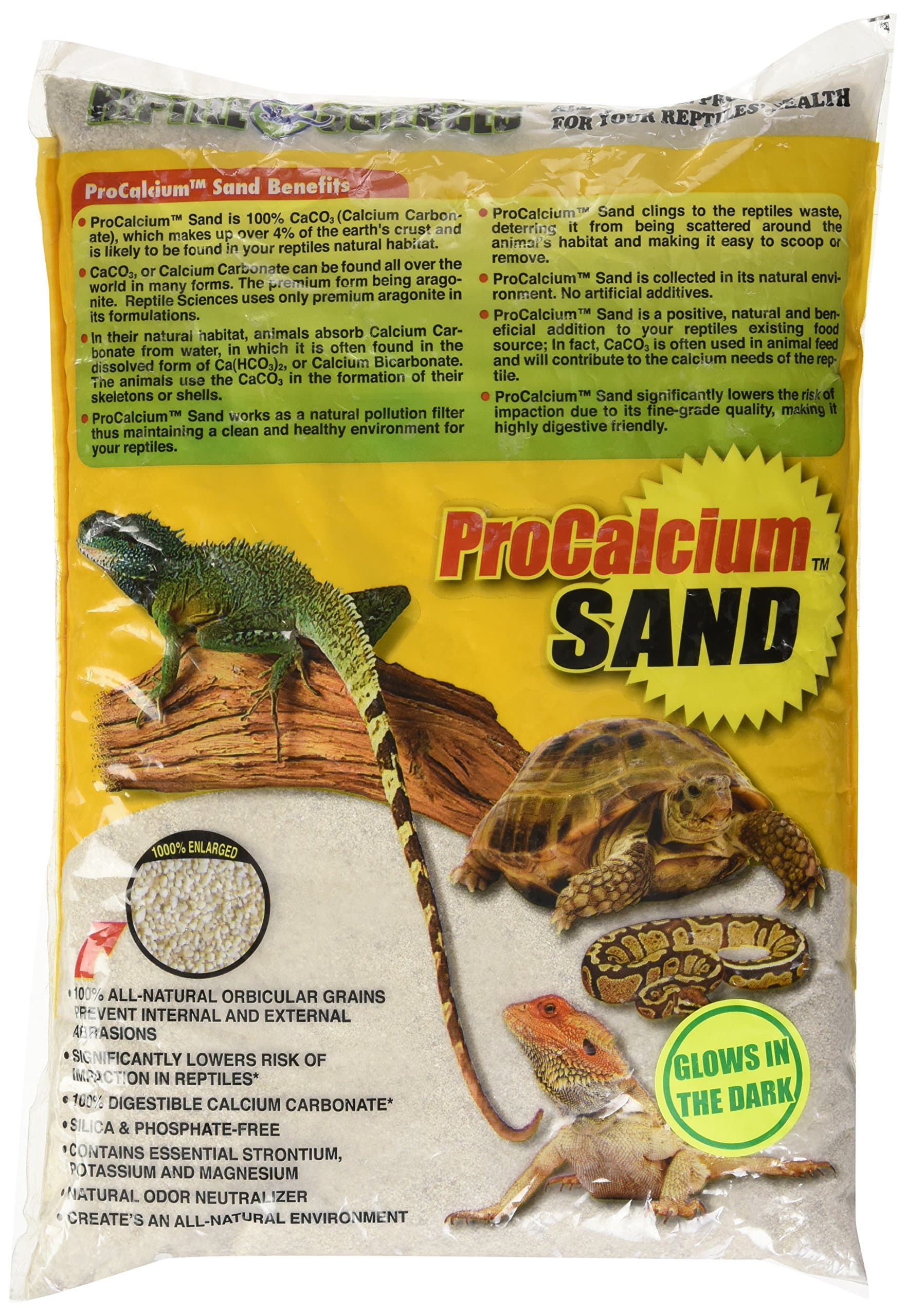 Reptile Sciences Terraium Sand, 10-Pound, Glow In Dark