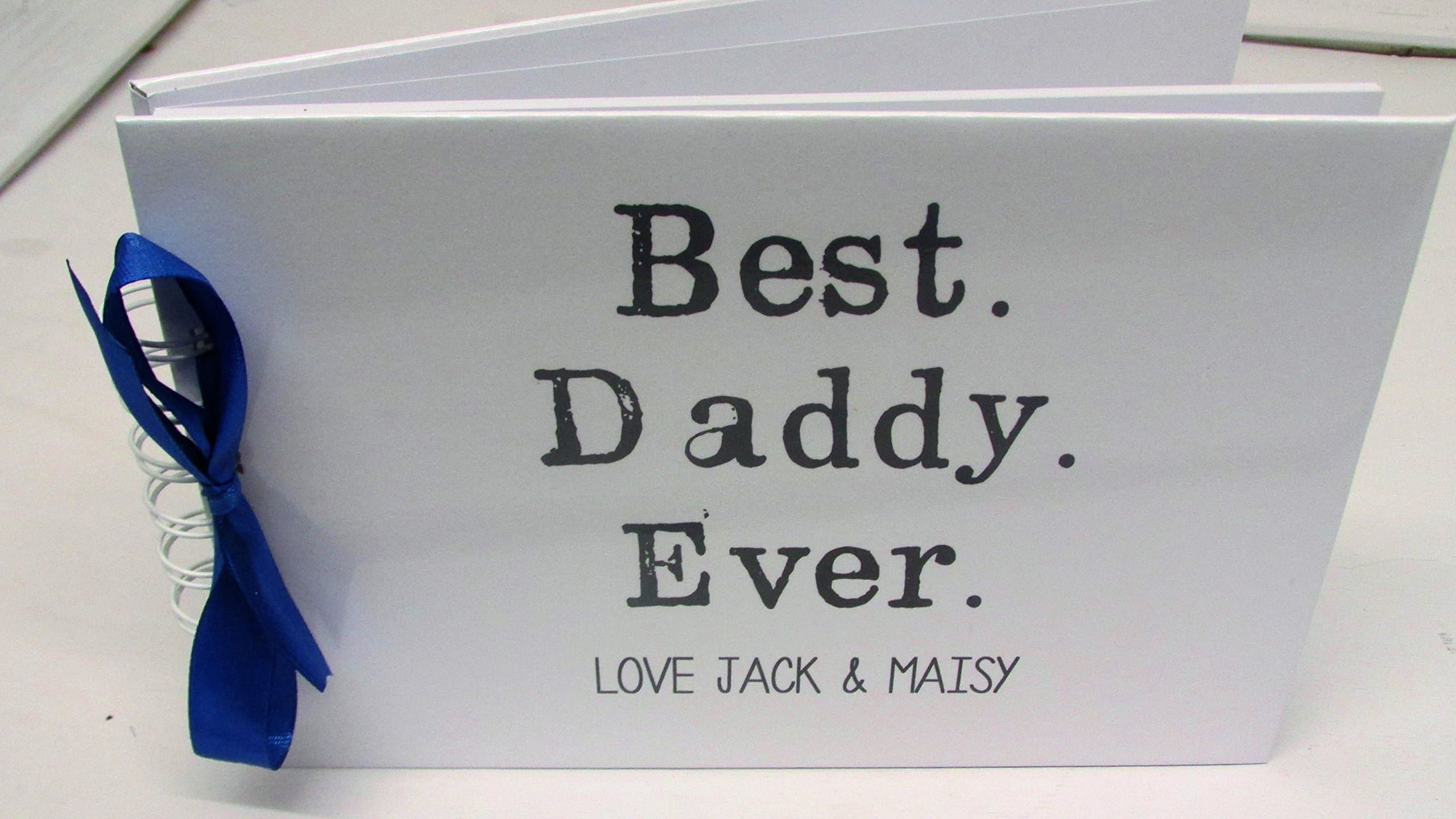 PERSONALISED BEST DADDY EVER FATHERS DAY BIRTHDAY GIFT PRESENT KEEPSAKE SCRAPBOOK MEMORY BOOK