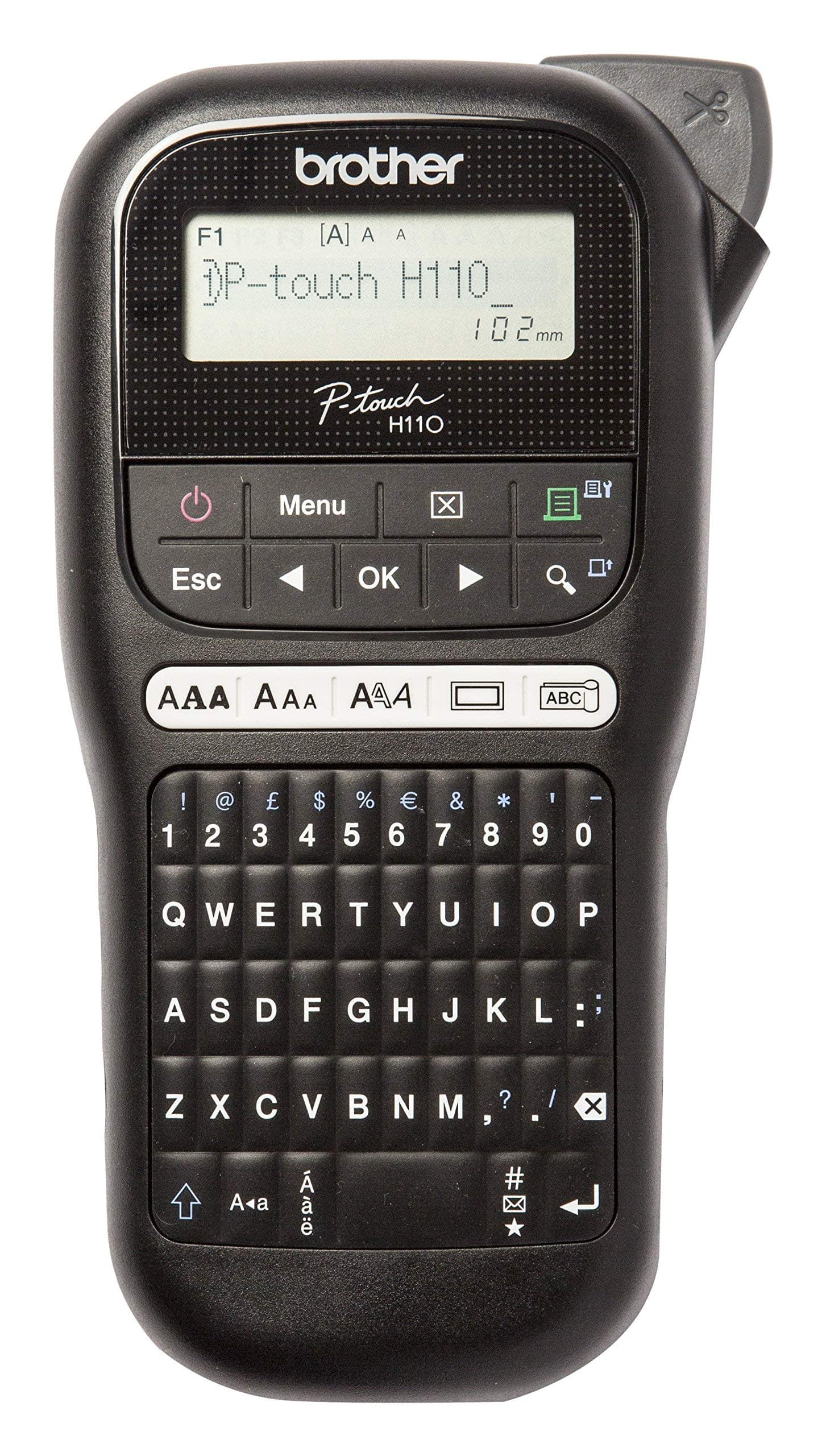 PT-H110 Label Printer | P-Touch Labeller | QWERTY Keyboard | Handheld