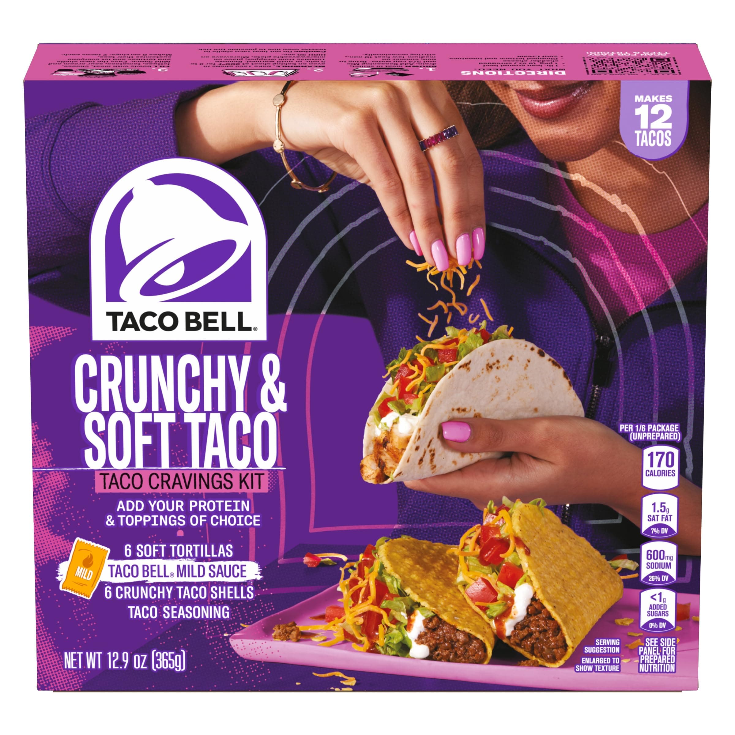 Crunchy & Soft Taco Dinner Kit (12.77 oz Box)