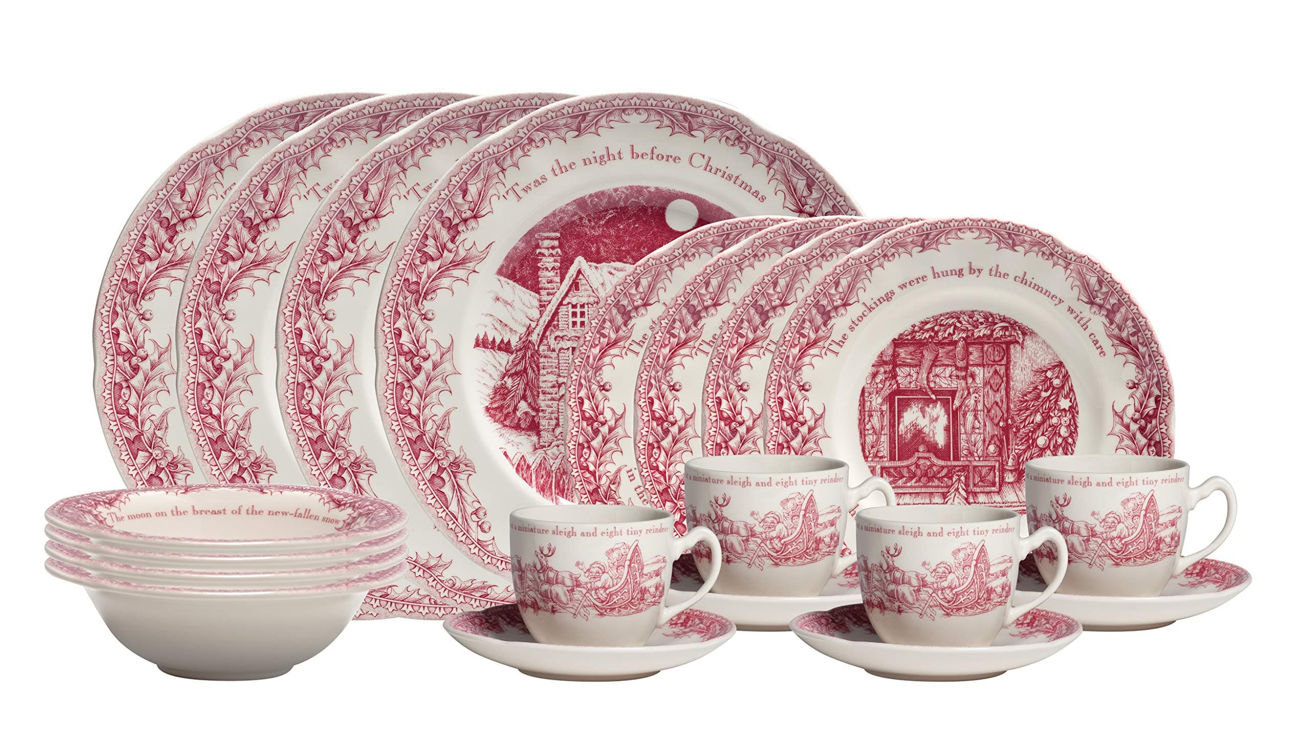 TWAS The Night 20 Piece Dinnerware Set, 40034956