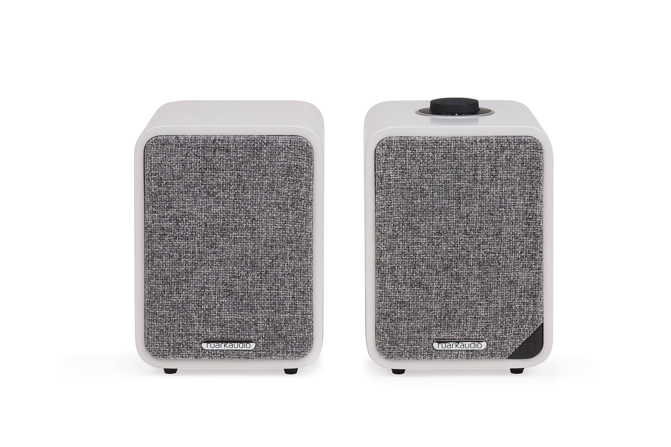 RUARK AUDIO MR1 MK2 Bluetooth Speaker System I Brilliant Wireless Tech I Super-Powered Sound I Intuitive Controls I Versatile Connectivity I Slick Remote Control Included I 20 Watts - (Soft Grey)