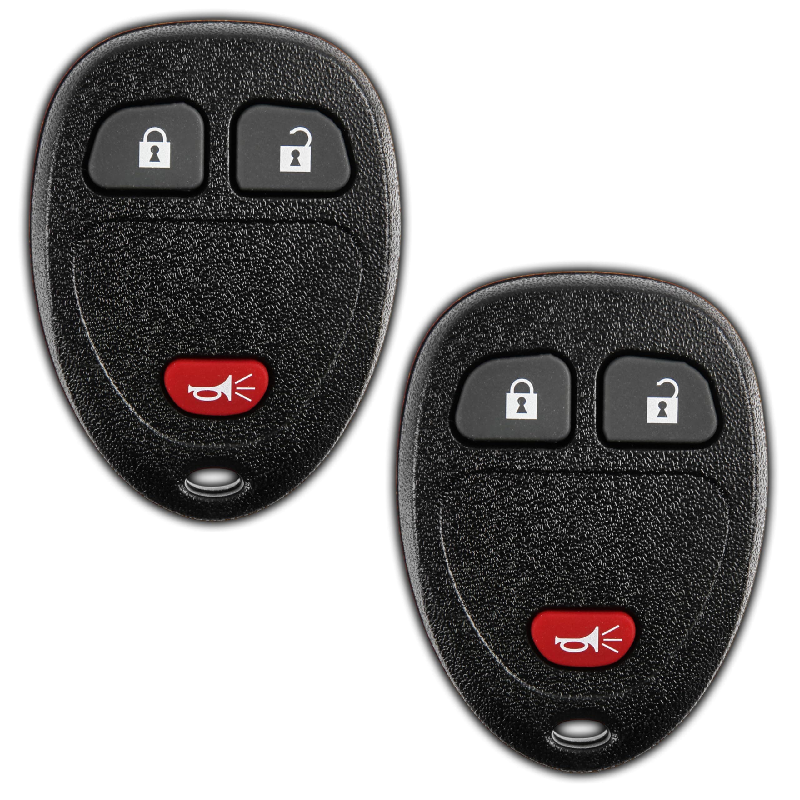 2X KeylessOption Key Fob Replacement for 2007 2008 2009 2010 2011 2012 2013 2014 2015 2016 2017 Buick Cadillac Chevrolet Chevy GMC Pontiac Saturn Remote, 3-Button 15913420, Locksmith Required 2011+
