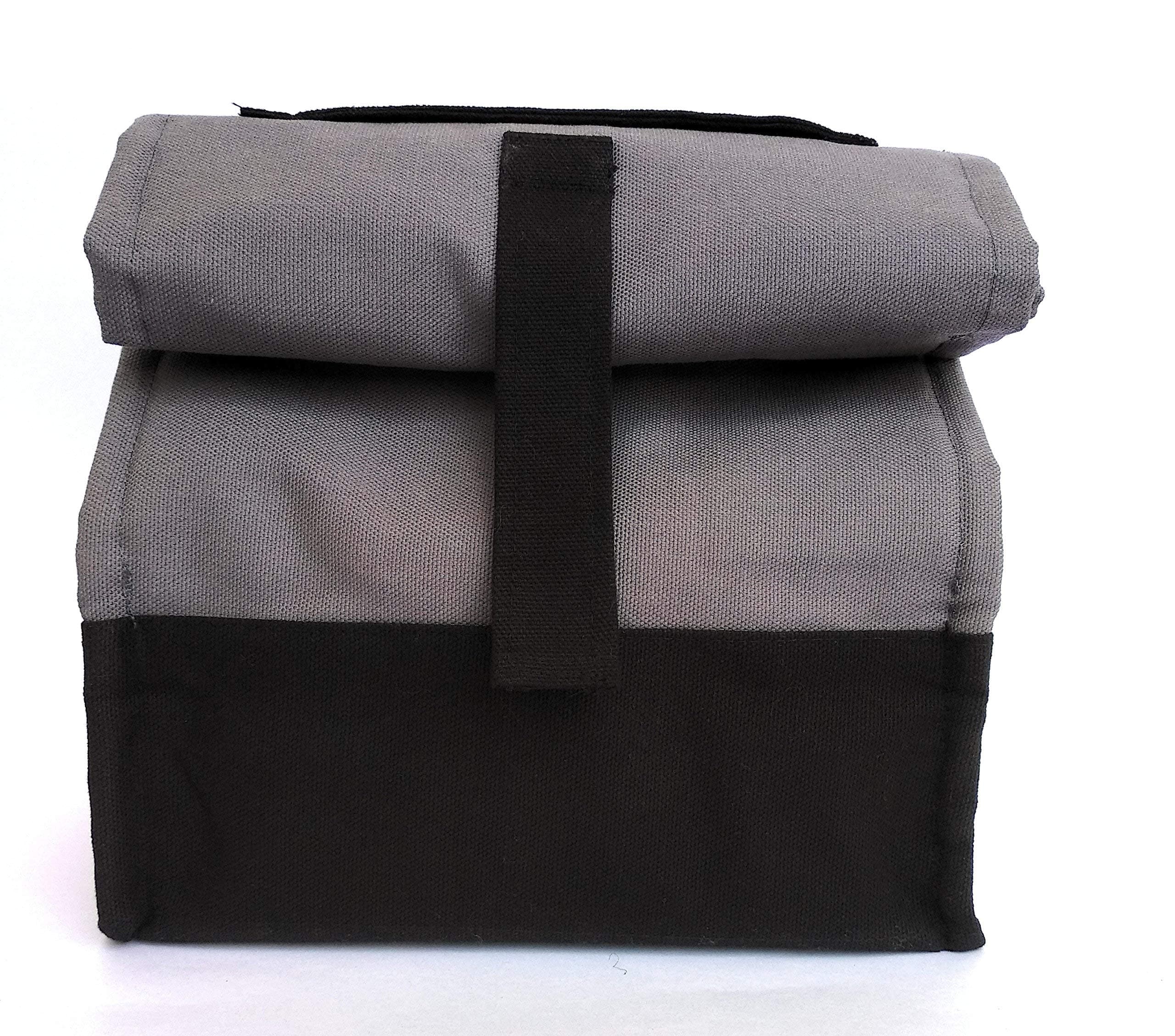 Avni Bon Appetite Canvas Lunch Bag (Grey)