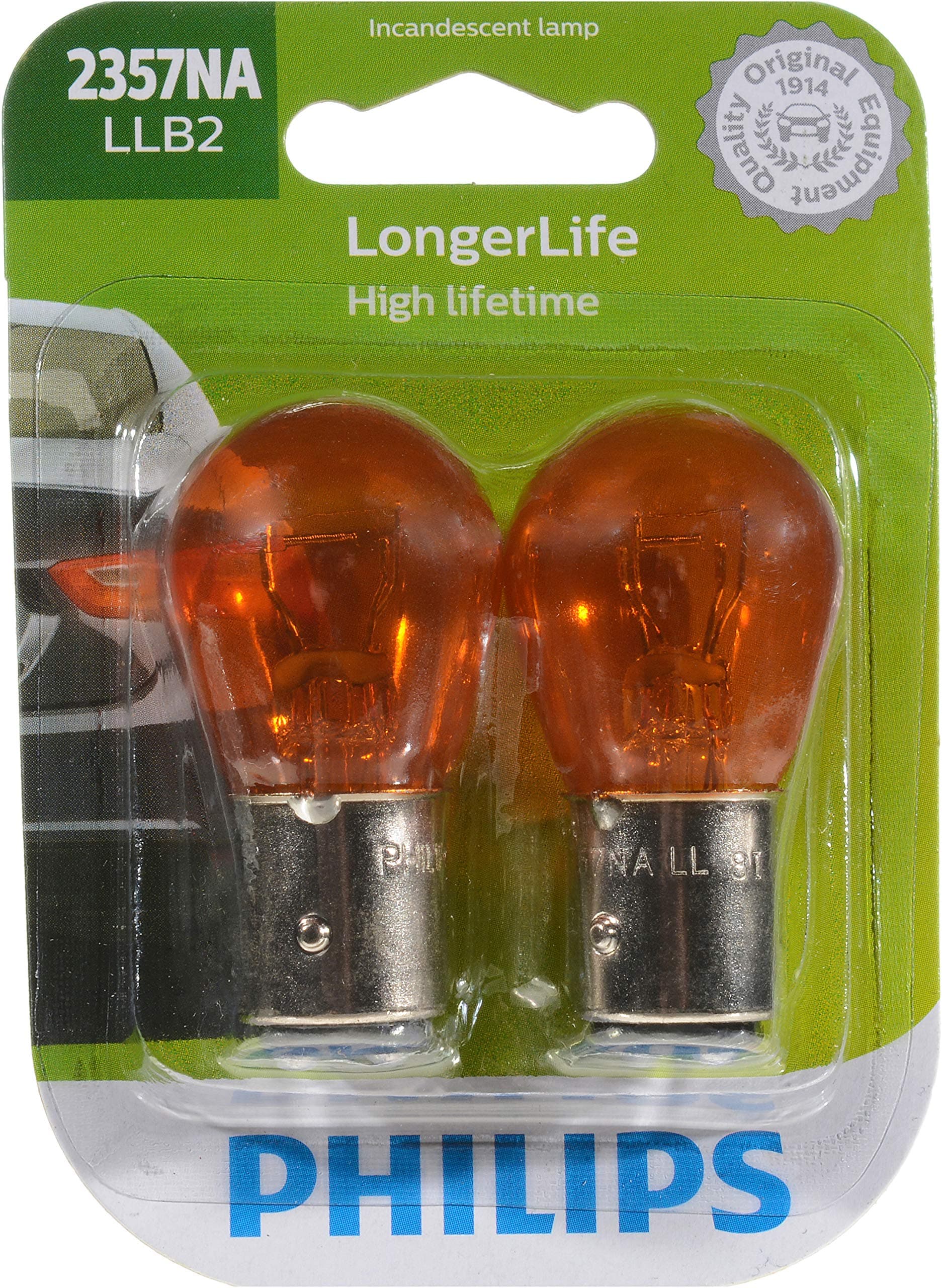 2357NA LongerLife Miniature Bulb, 2 Pack