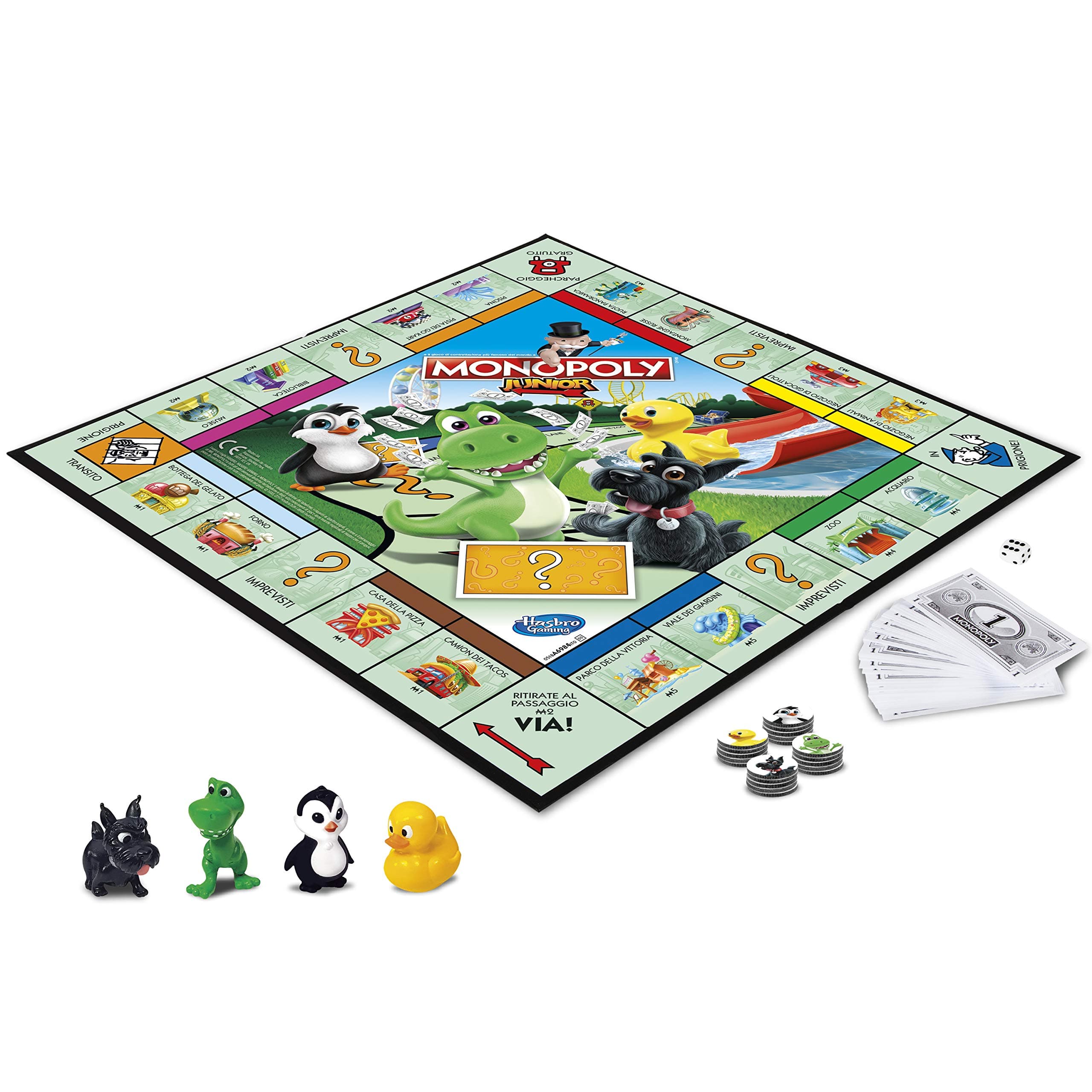Hasbro Gaming Monopoly - Junior, Edition for Children, Italian Version Amazon Exclusive
