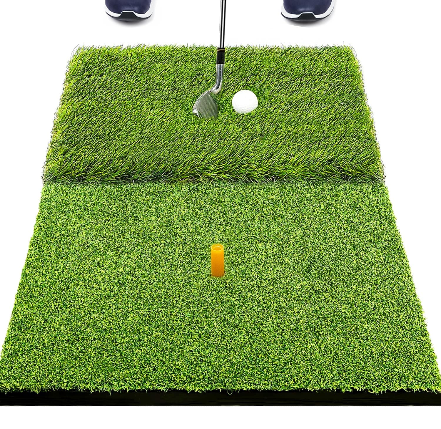 SAPLIZE Foldable Golf Hitting Mat, Portable Golf Practice Grass Mat for Indoor/Outdoor, Anti-Deformation