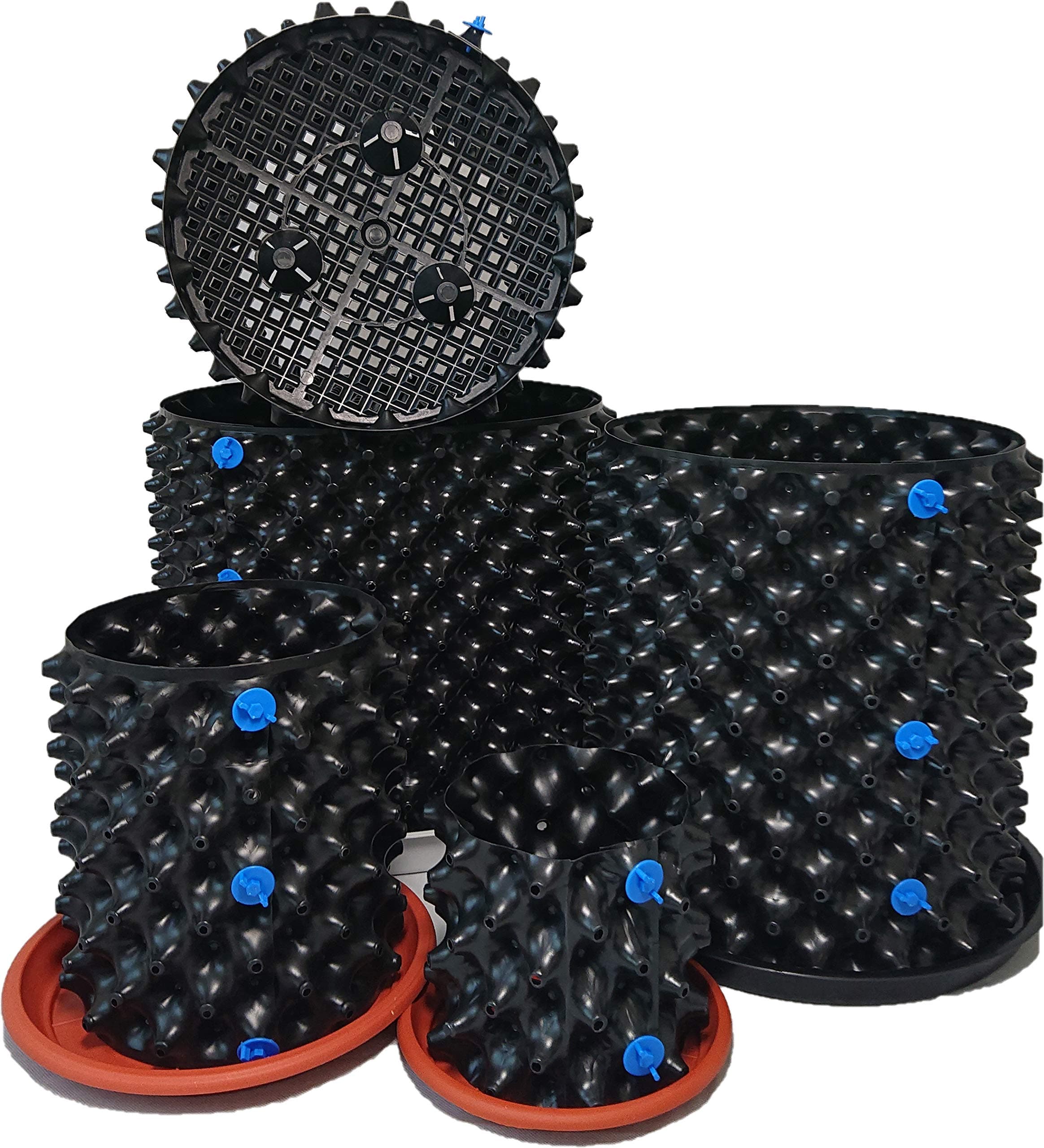 EJ Air prunning container, for drasticly increased yield + free pot tray (7/12/19/25/40 Liters) 25L Pack of 5