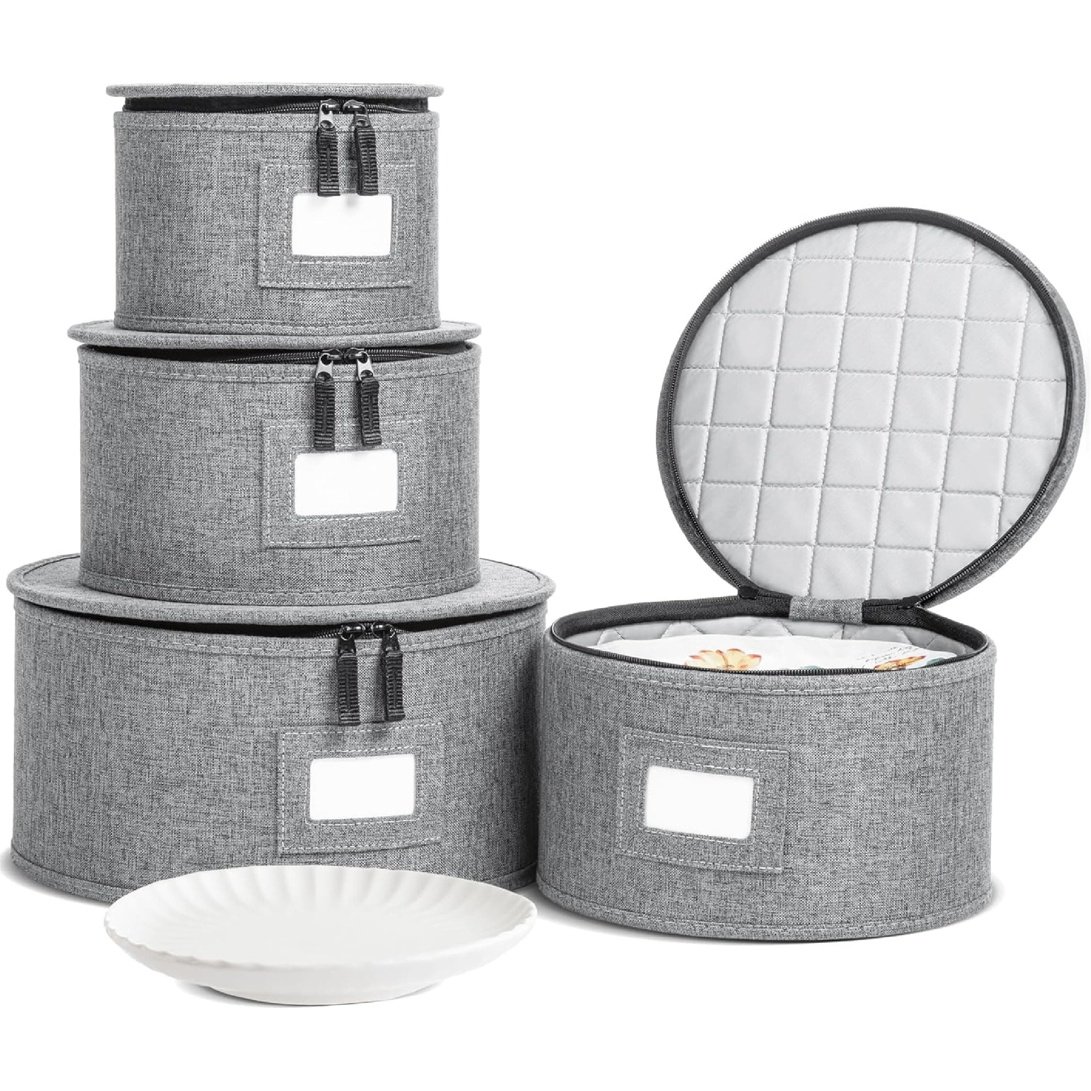 China Storage Containers, Containers for Organizing, Hard Shell Case, Felt Plate Dividers, Moving Supplies, Storage Box, Wine, Dishes, Glasses Storage, Charger Plates Storage Containers