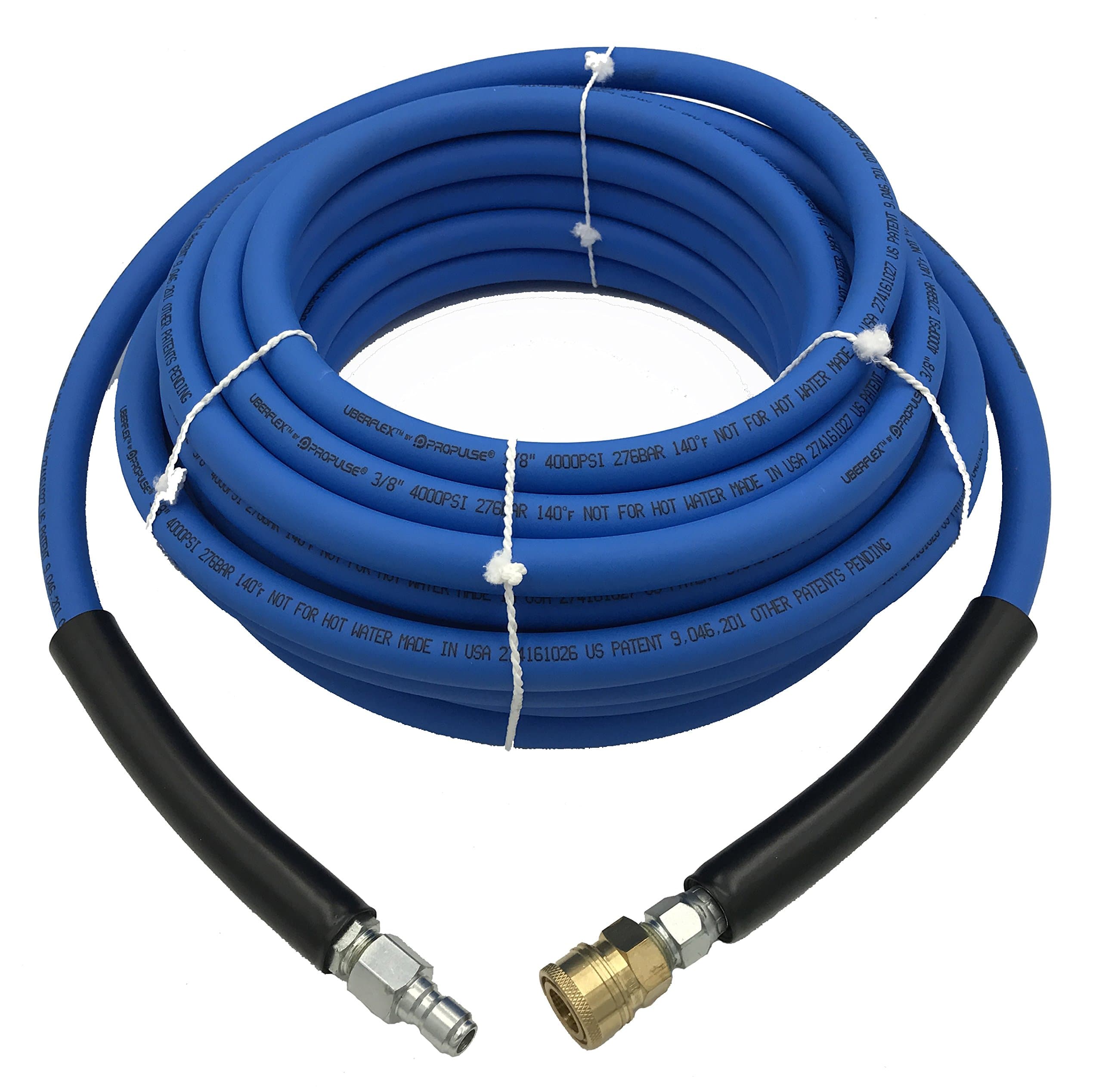 PROPULSE, UBERFLEX 4,000 PSI Blue Flexible & Light Weight Hose w/QC Couplers