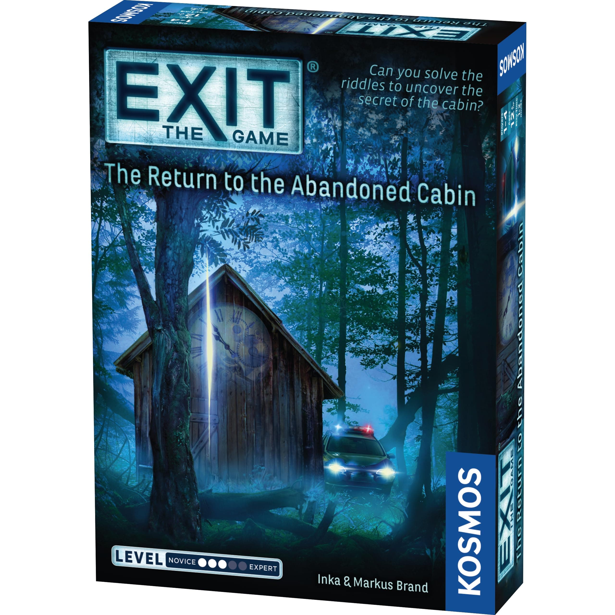EXIT: The Return To The Abandoned Cabin - Level: 3/5 - Unique Escape Room Game - 1-4 Players - Puzzle Solving Strategy Board Games for Adults & Kids, Ages 12+ - 692682
