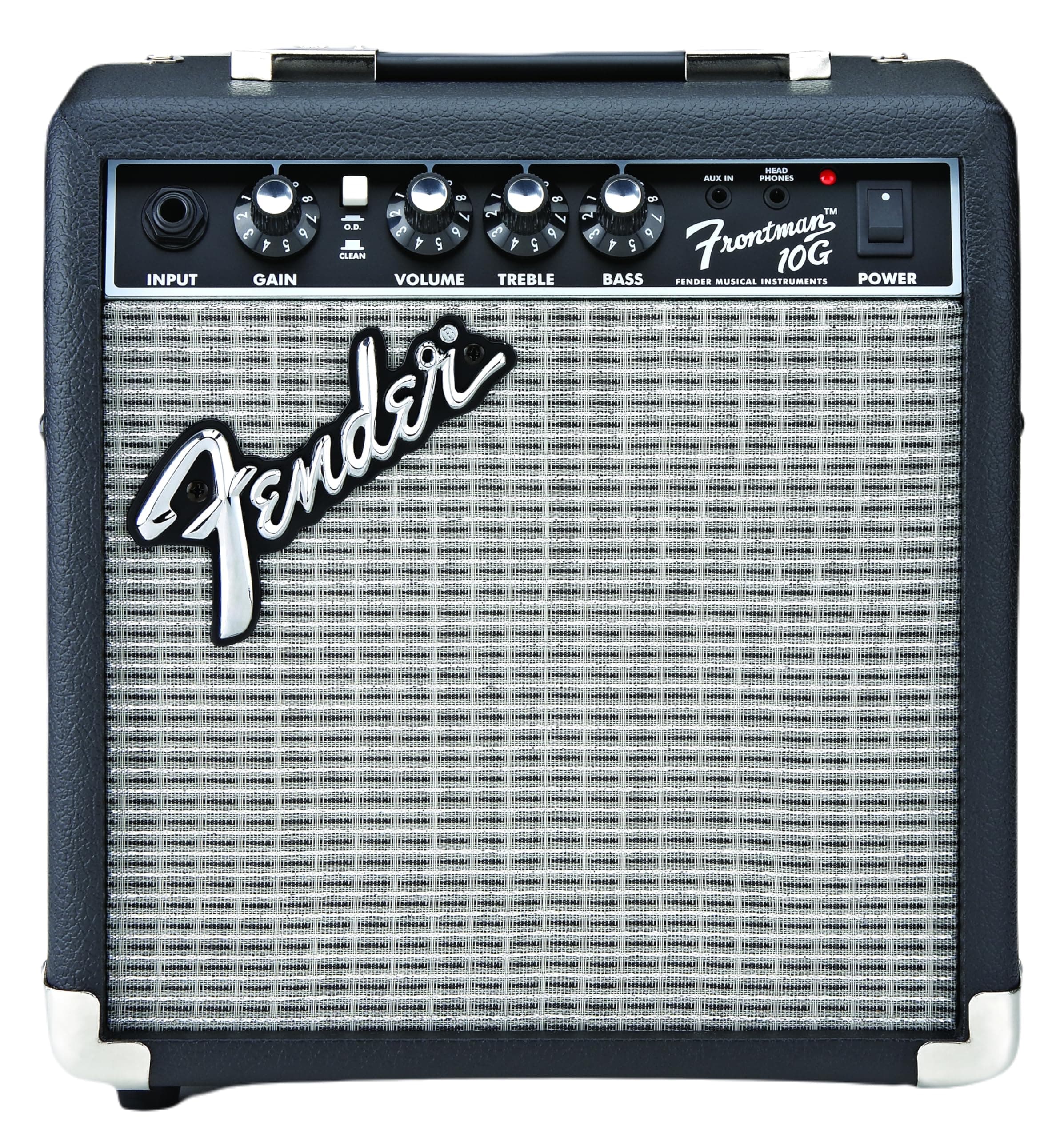 Frontman 10G, Combo Guitar Amp, 10W, Small Practice Amp, Suitable for Electric Guitar, Black/Silver