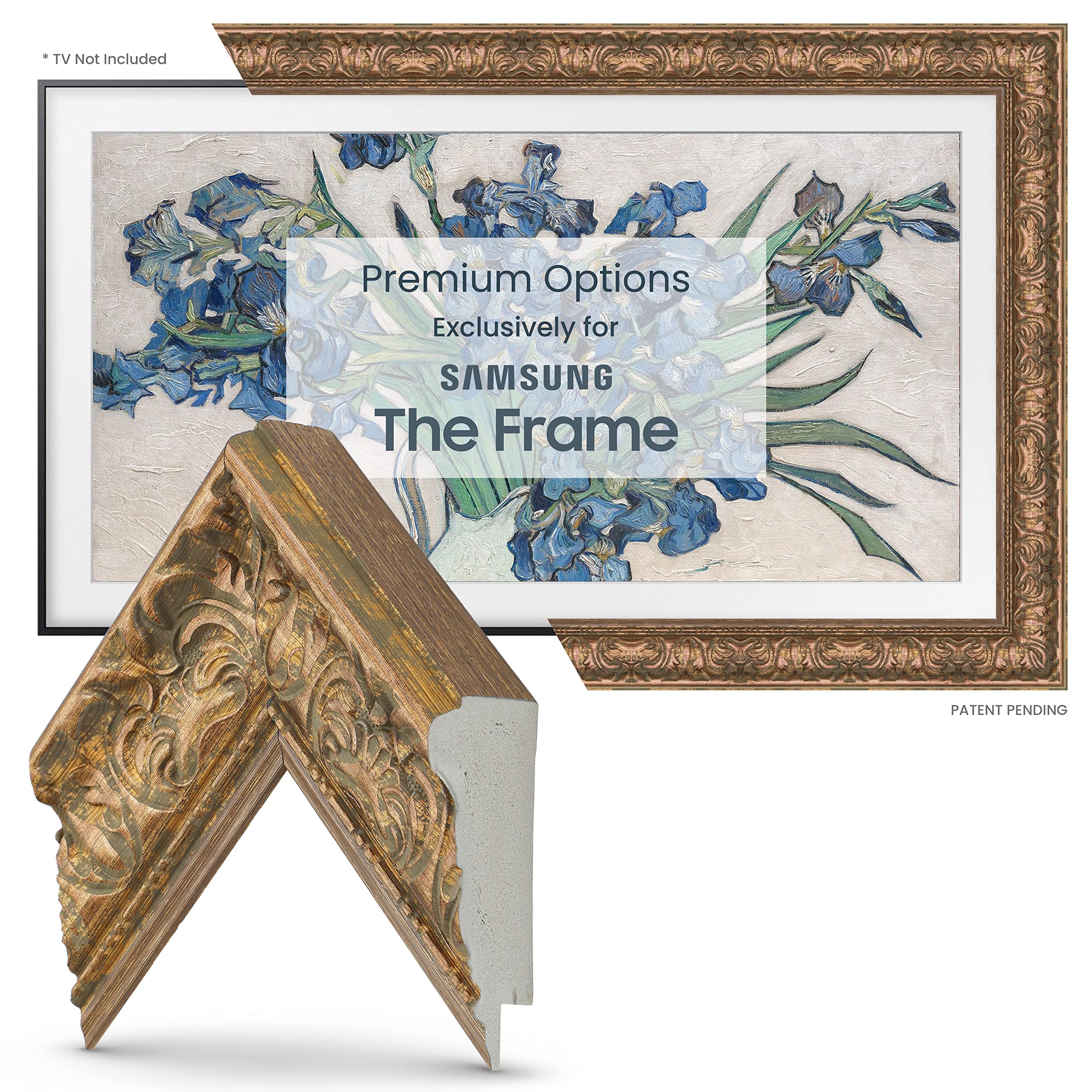 Frame My TVDeco TV Frames -Tuscan Copper Compatible ONLY with Samsung The Frame TV and Pro (Fits 2021-2025 Frame TV, 32")